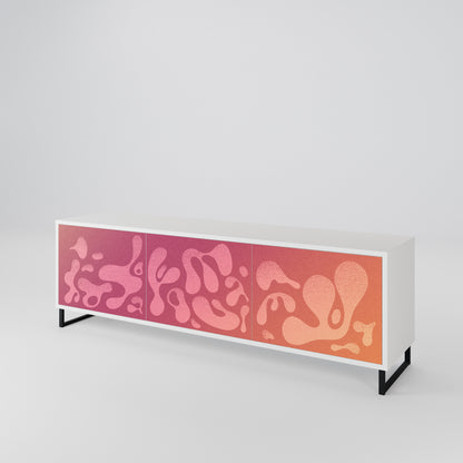 IRREGULAR PINK Mueble de TV de 3 Puertas
