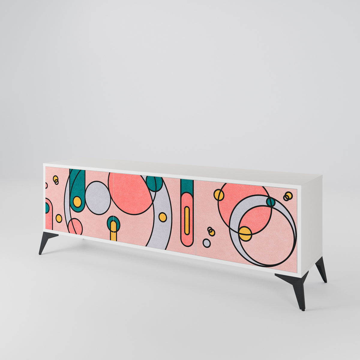 GOSSAMER ECHOES 3-Door TV Cabinet