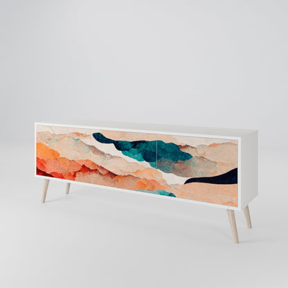 ABSTRACT LANDSCAPE 3-Door TV Cabinet