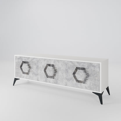 HEXAGONAL FIGURES 3-türiges TV-Lowboard