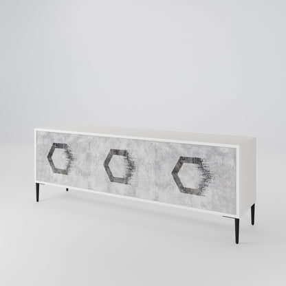 HEXAGONAL FIGURES 3-türiges TV-Lowboard