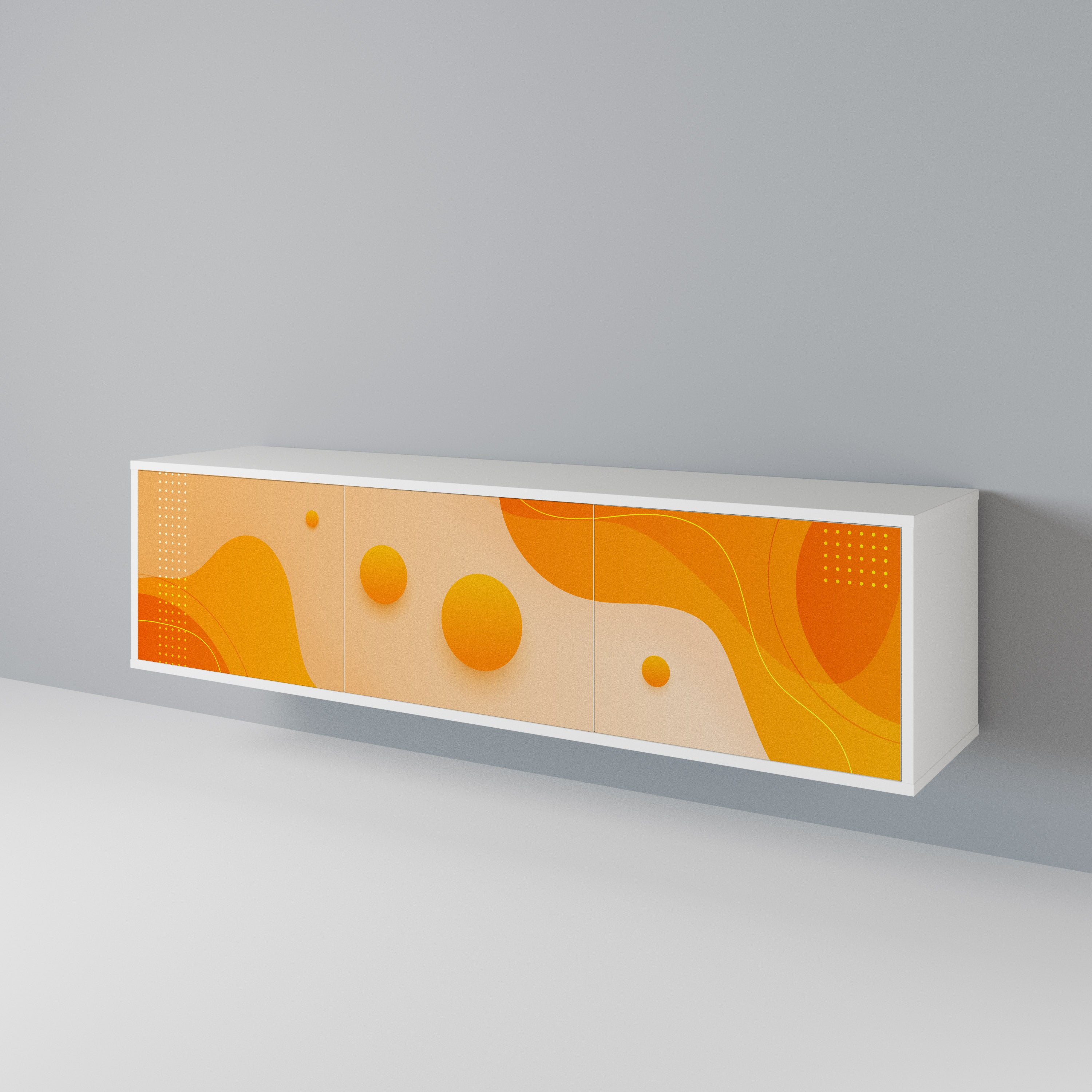 ORANGE ARRANGEMENT Mueble de TV de 3 Puertas