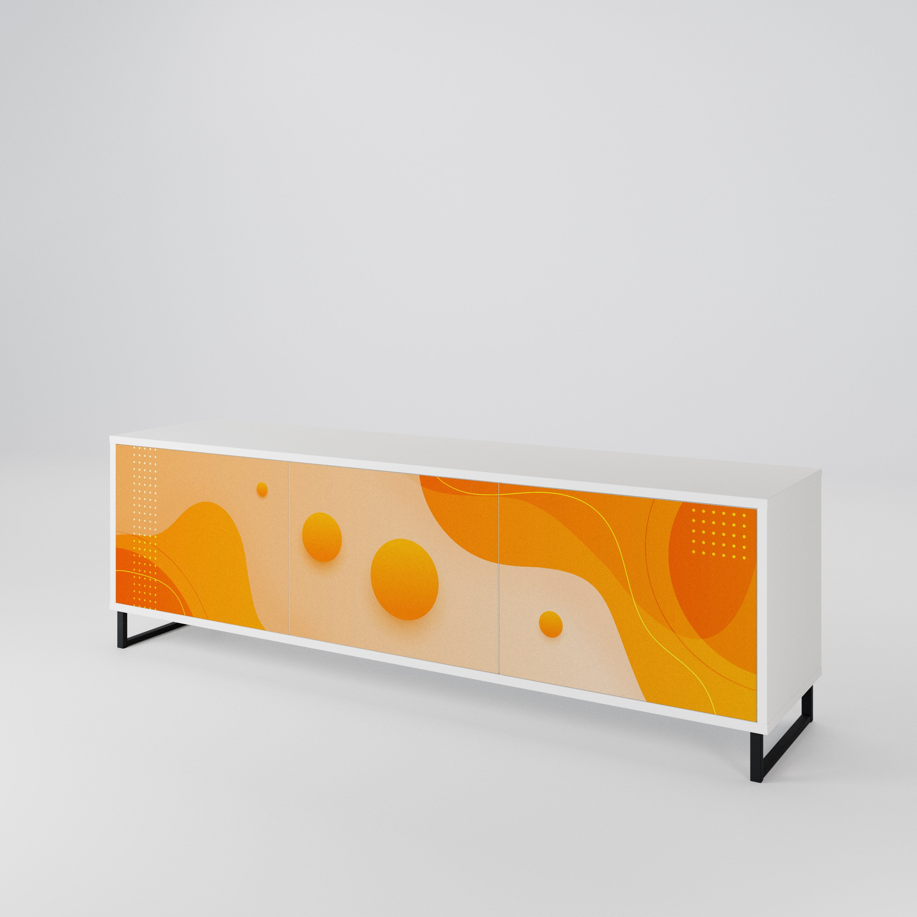 ORANGE ARRANGEMENT Mueble de TV de 3 Puertas