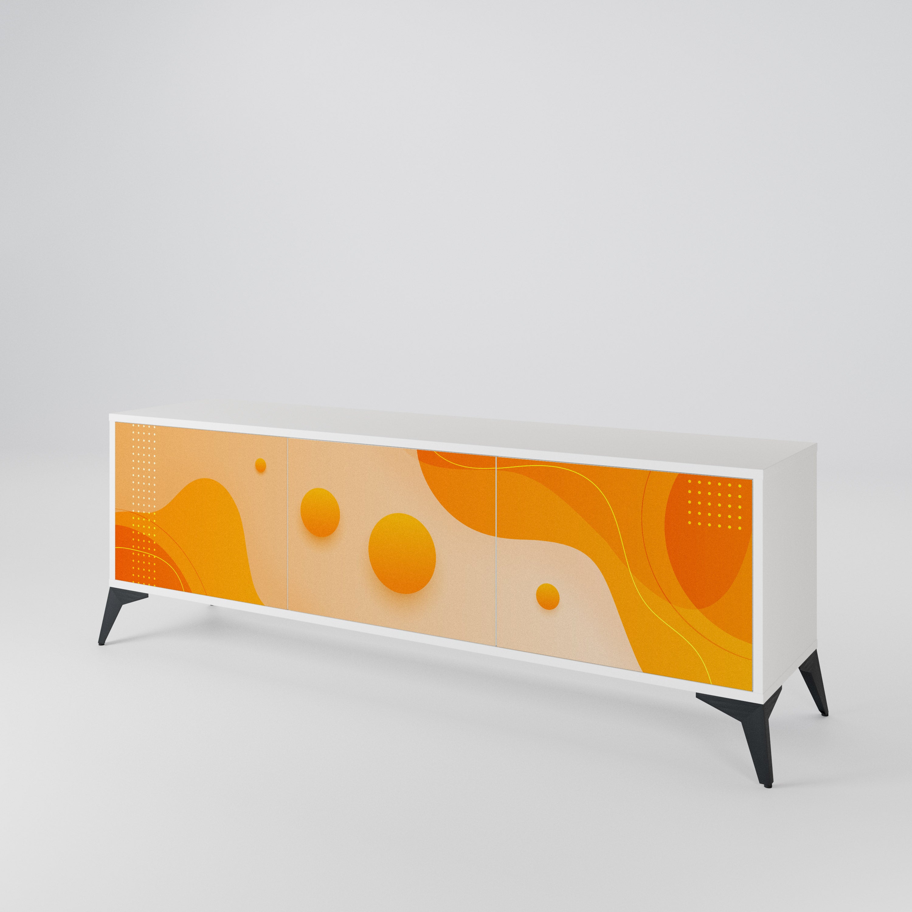 ORANGE ARRANGEMENT Mueble de TV de 3 Puertas