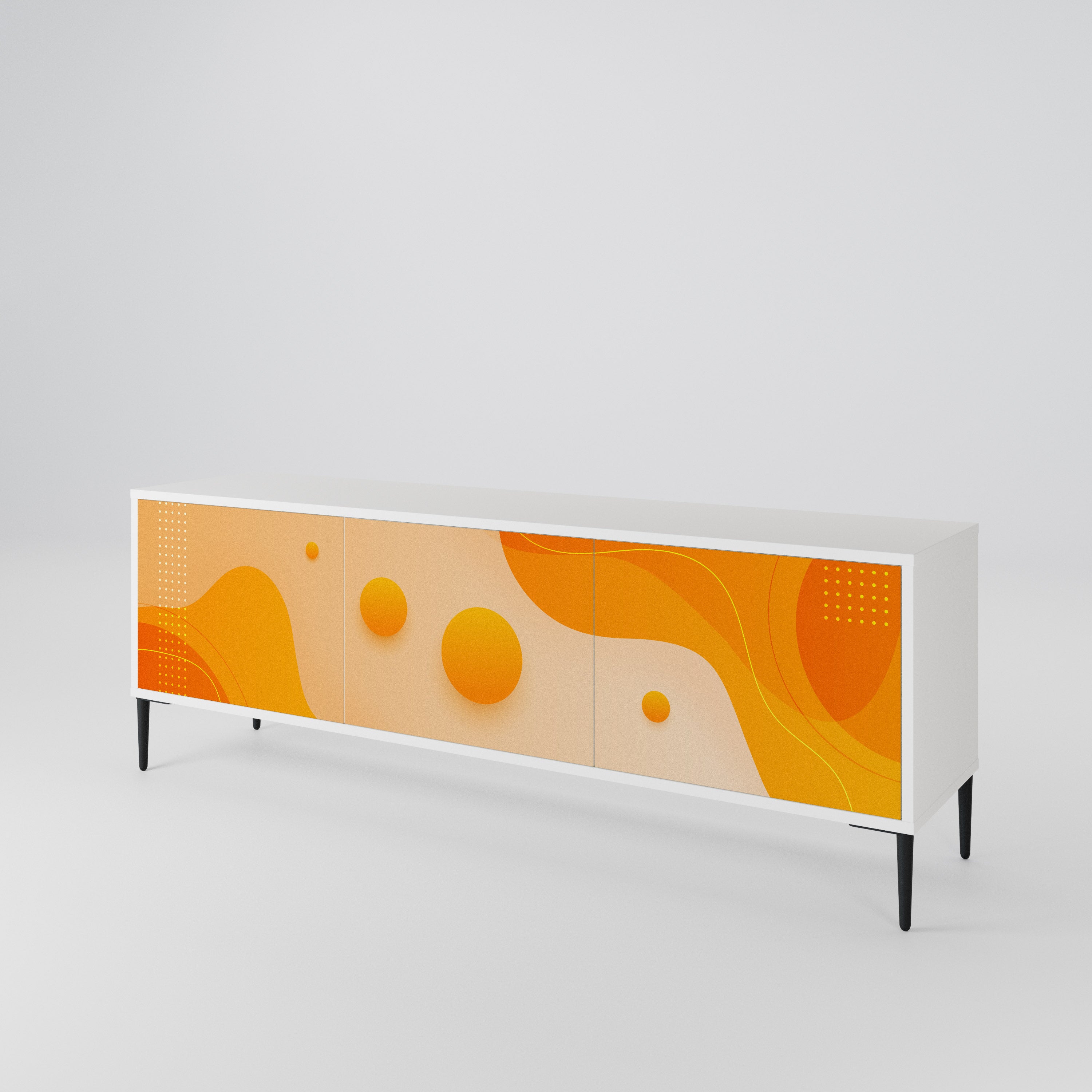 ORANGE ARRANGEMENT Mueble de TV de 3 Puertas