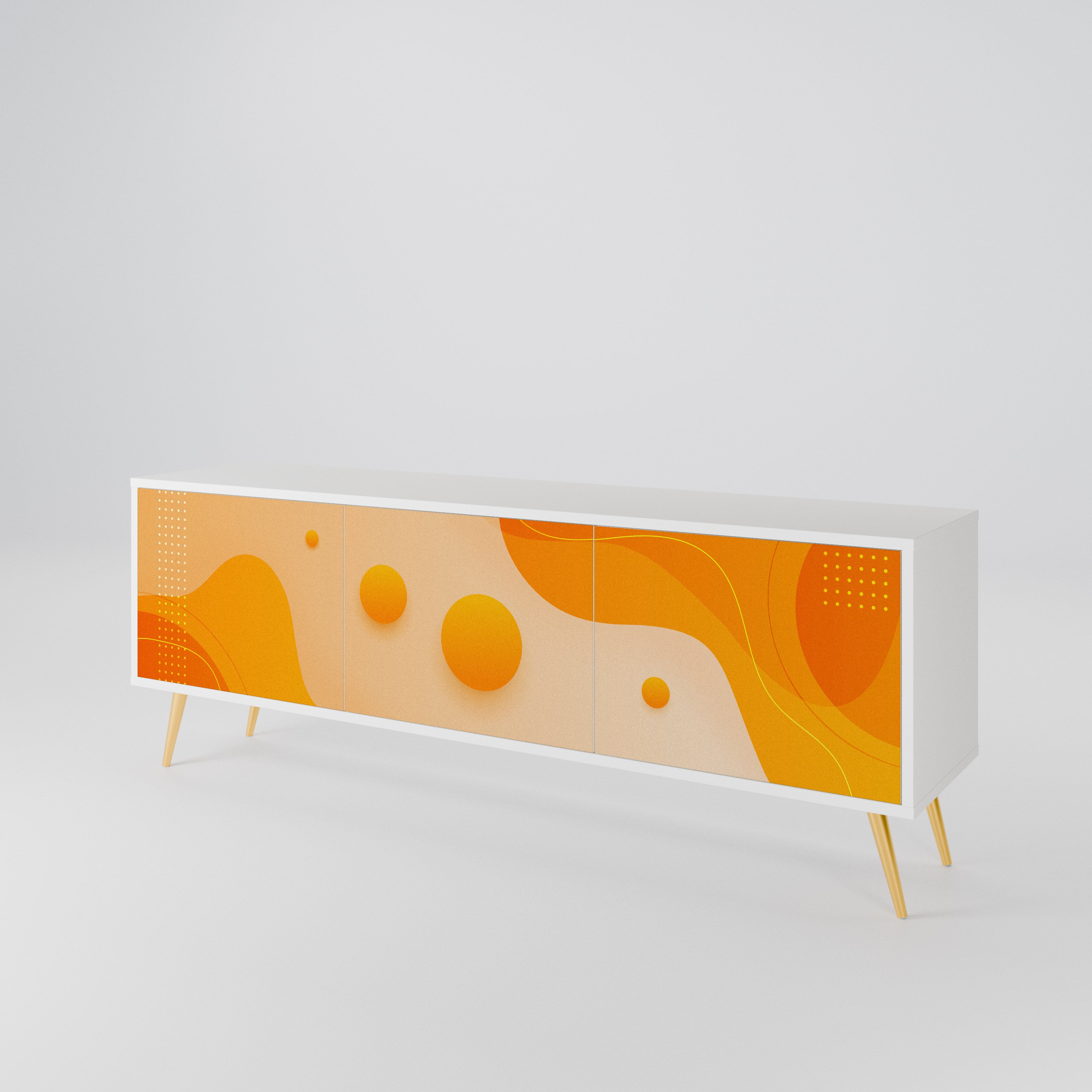 ORANGE ARRANGEMENT Mueble de TV de 3 Puertas