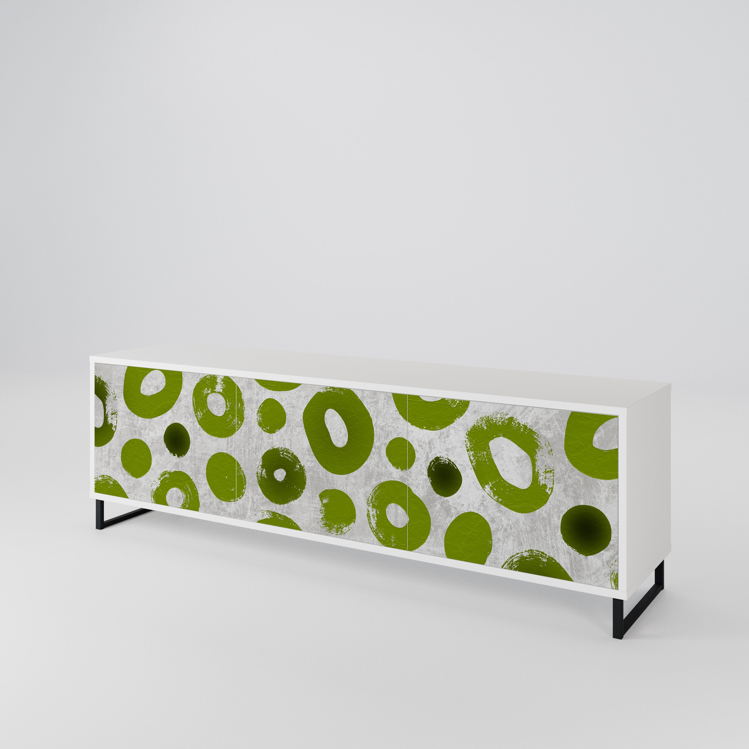 GREEN RHAPSODY Mueble de TV de 3 Puertas