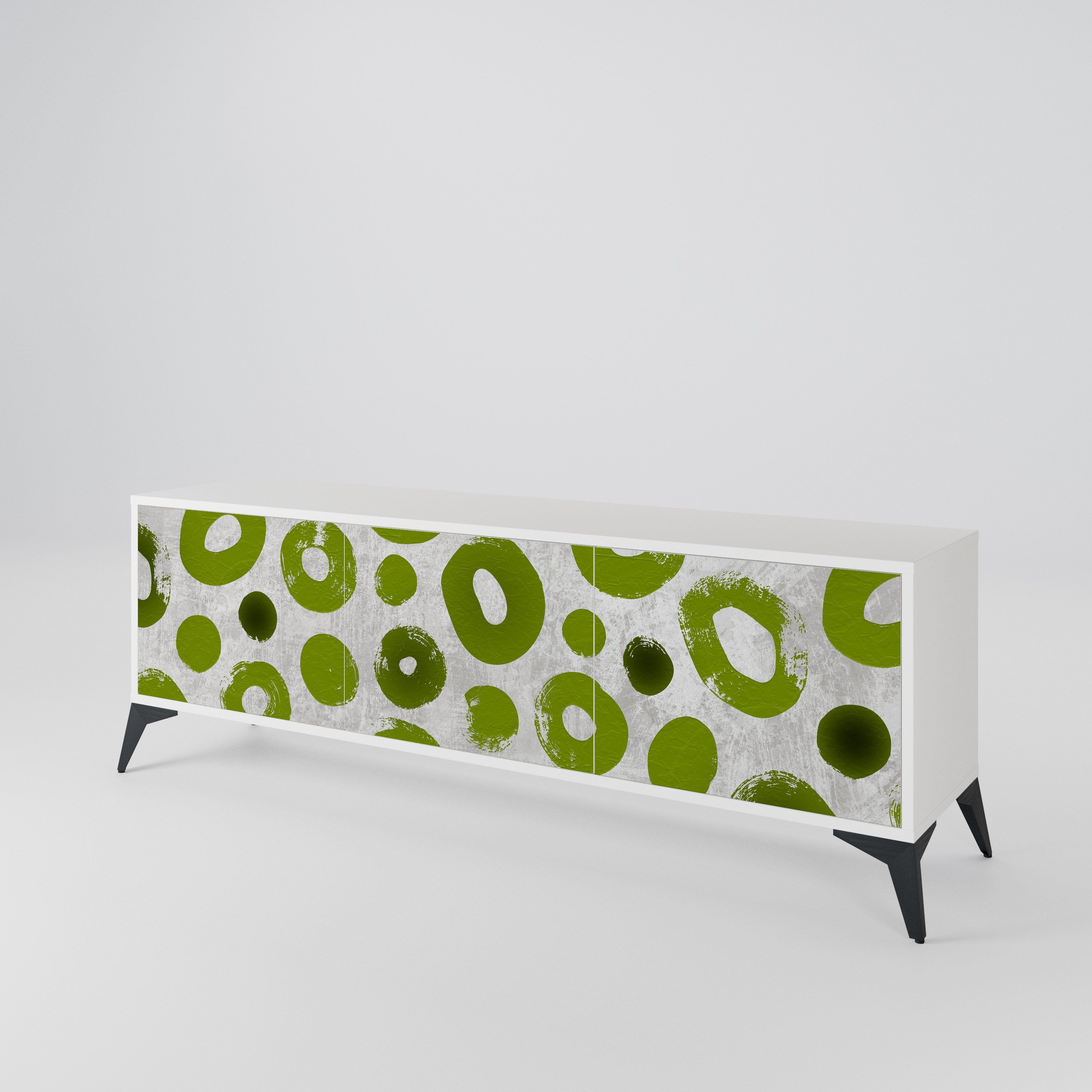 GREEN RHAPSODY Mueble de TV de 3 Puertas