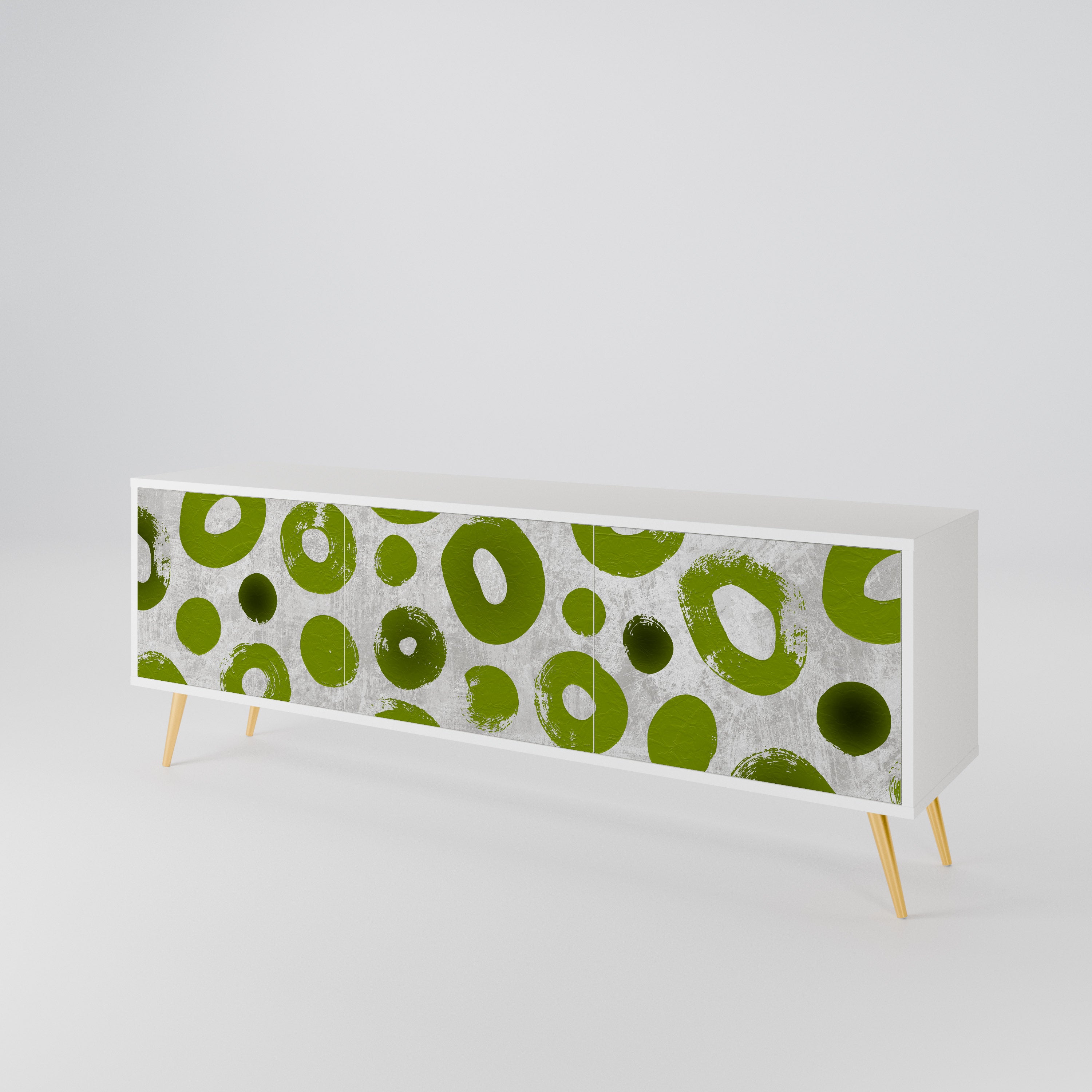 GREEN RHAPSODY Mueble de TV de 3 Puertas