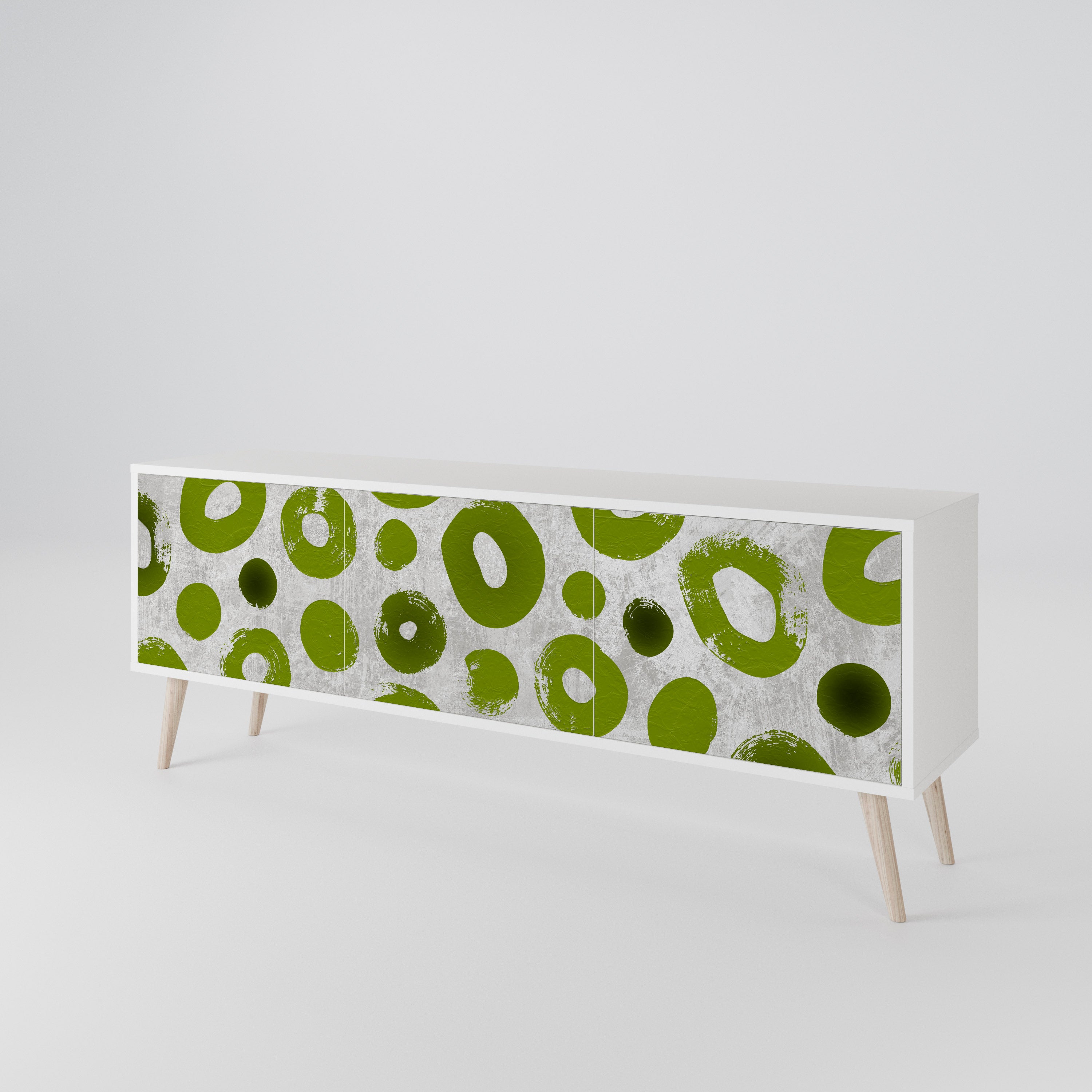 GREEN RHAPSODY Mueble de TV de 3 Puertas