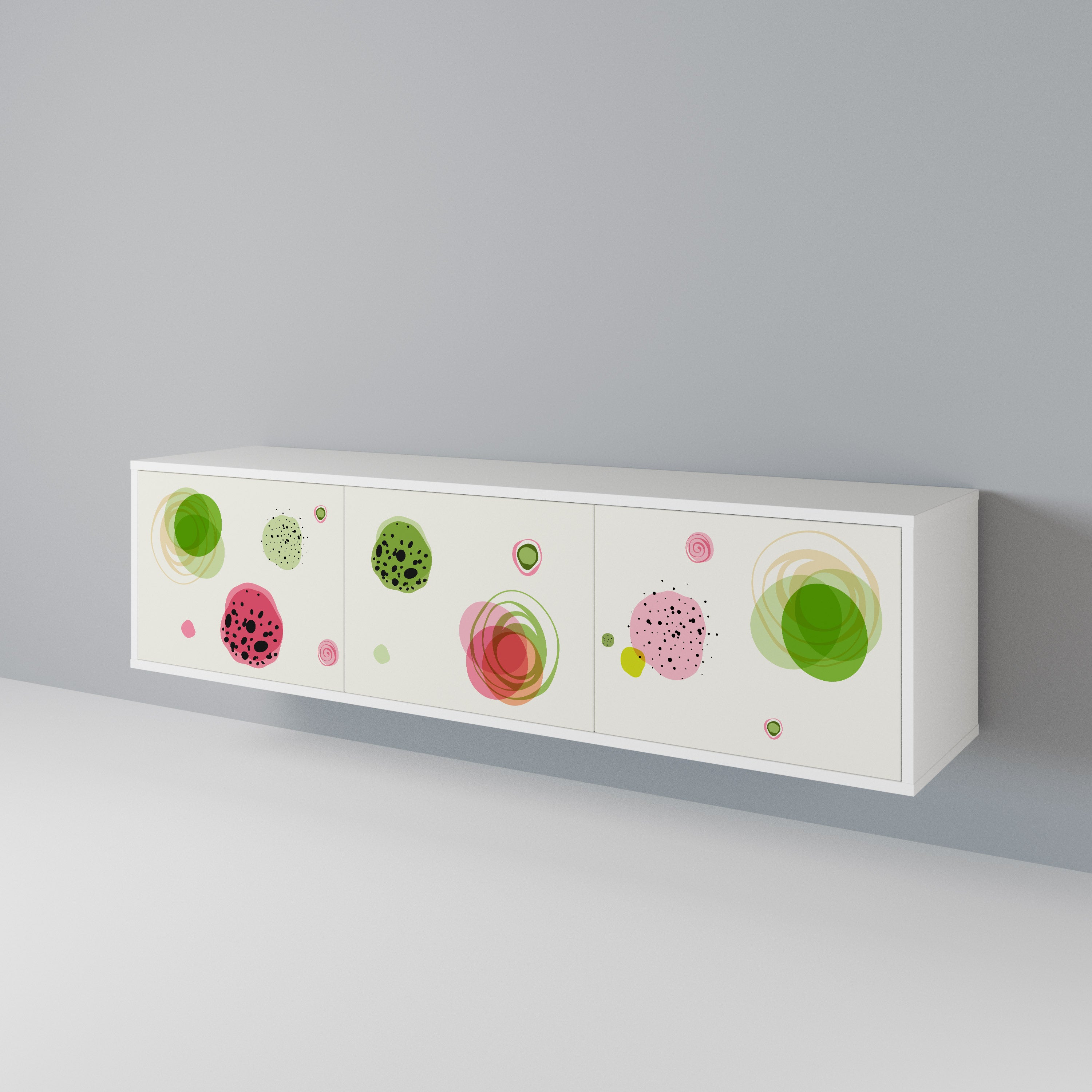 COLORFUL COSMOS Mueble de TV de 3 Puertas