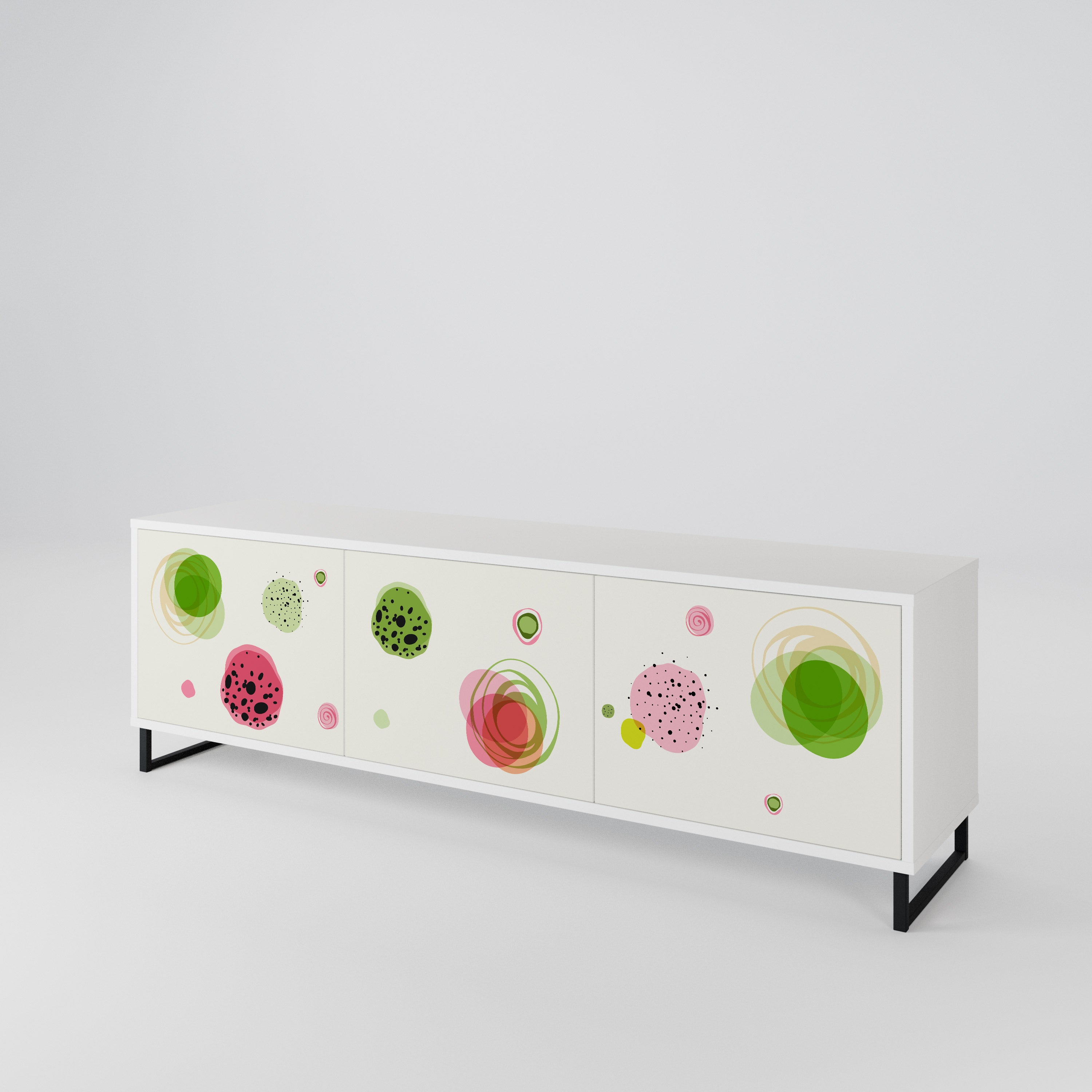 COLORFUL COSMOS Mueble de TV de 3 Puertas