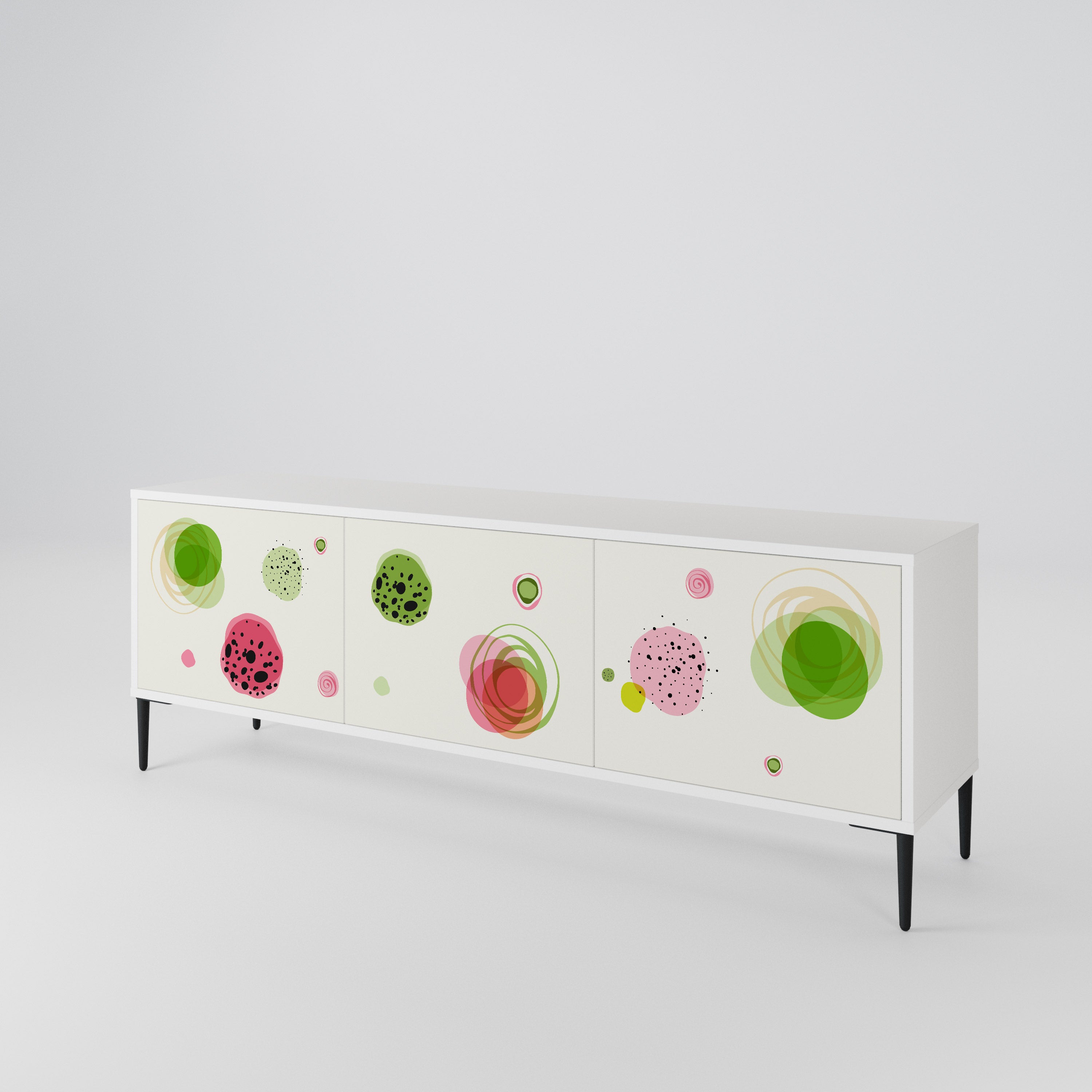 COLORFUL COSMOS Mueble de TV de 3 Puertas