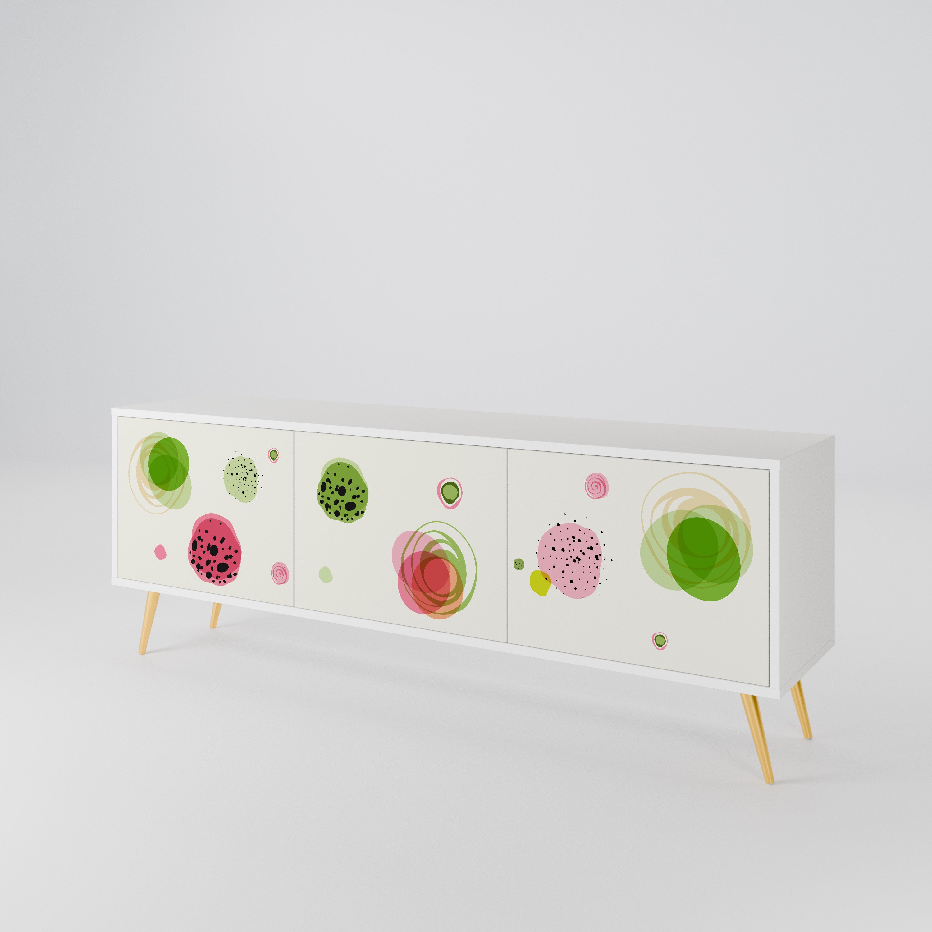 COLORFUL COSMOS Mueble de TV de 3 Puertas