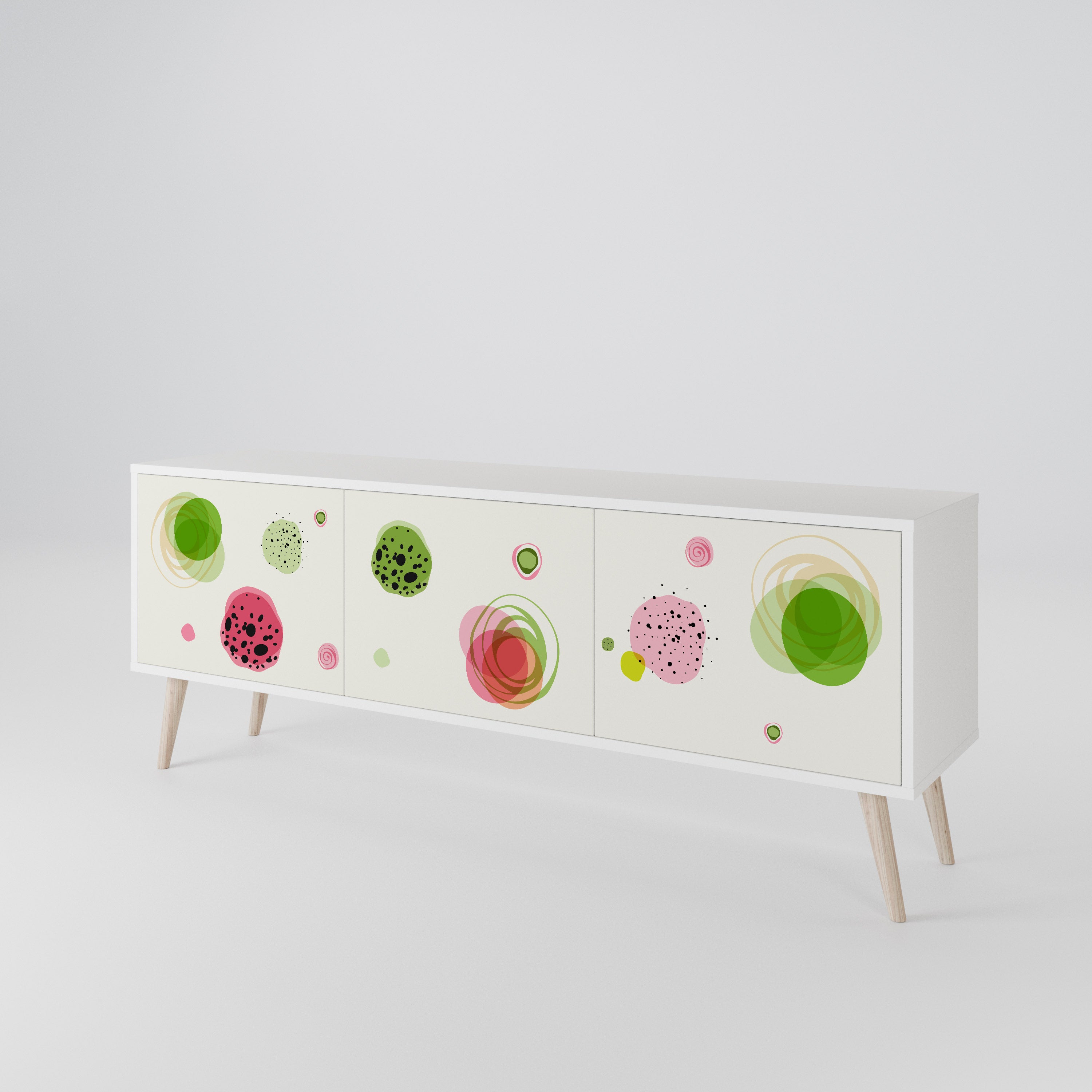 COLORFUL COSMOS Mueble de TV de 3 Puertas