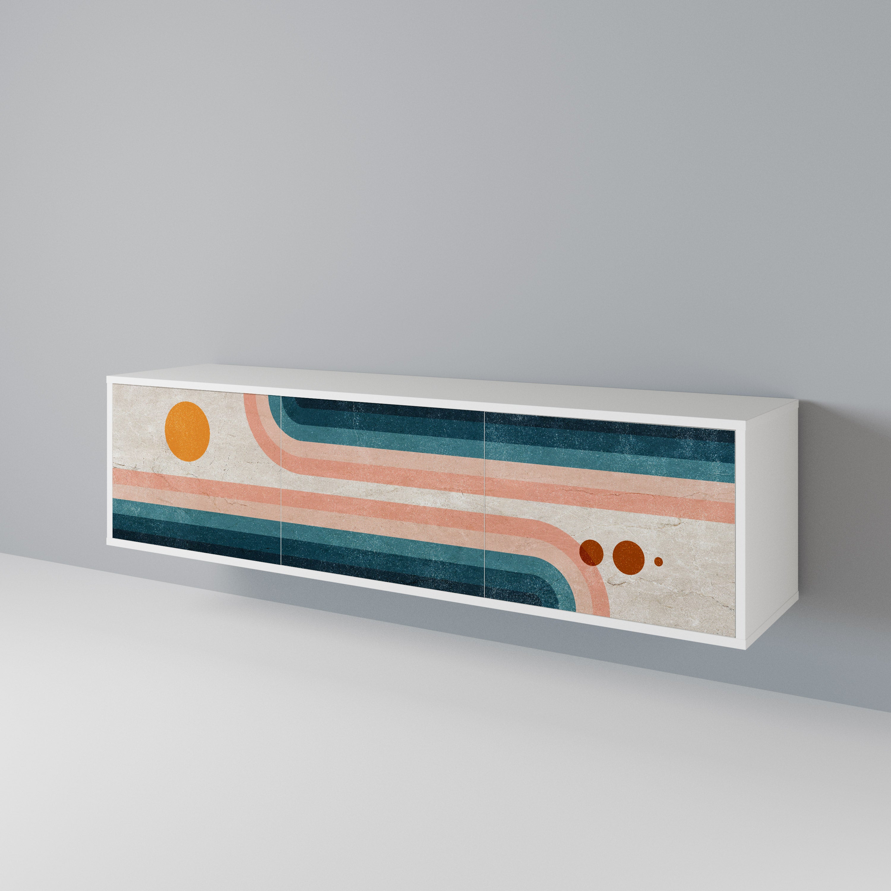 TWO HALVES Mueble de TV de 3 Puertas