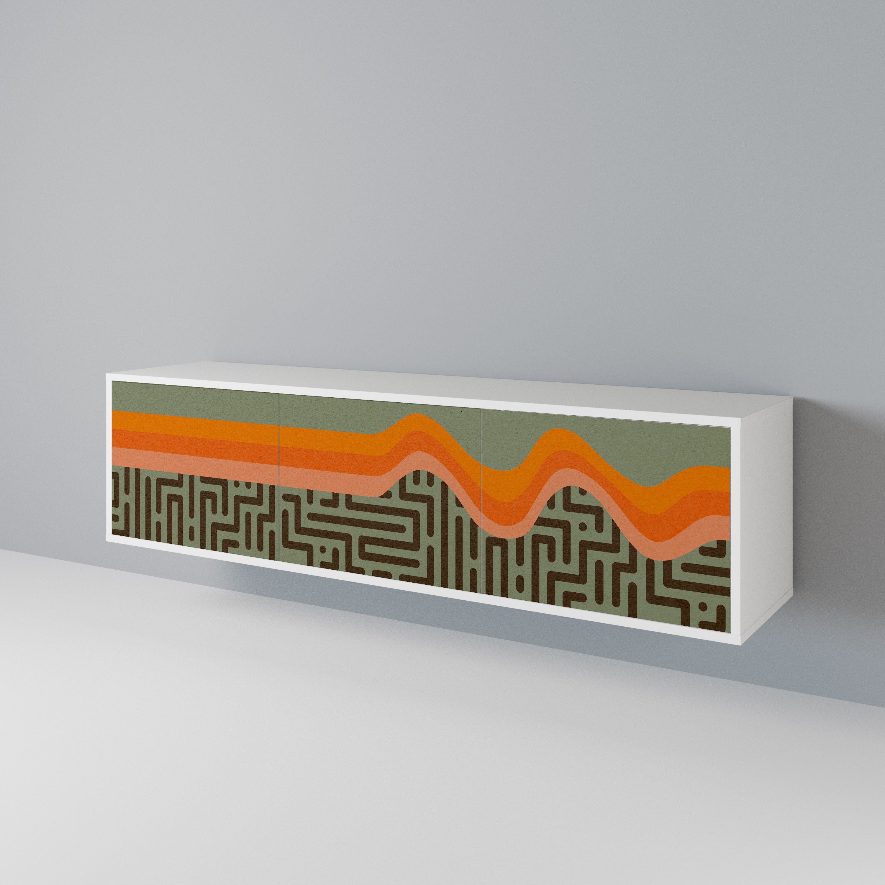 SIMPLE SOLUTIONS Mueble de TV de 3 Puertas