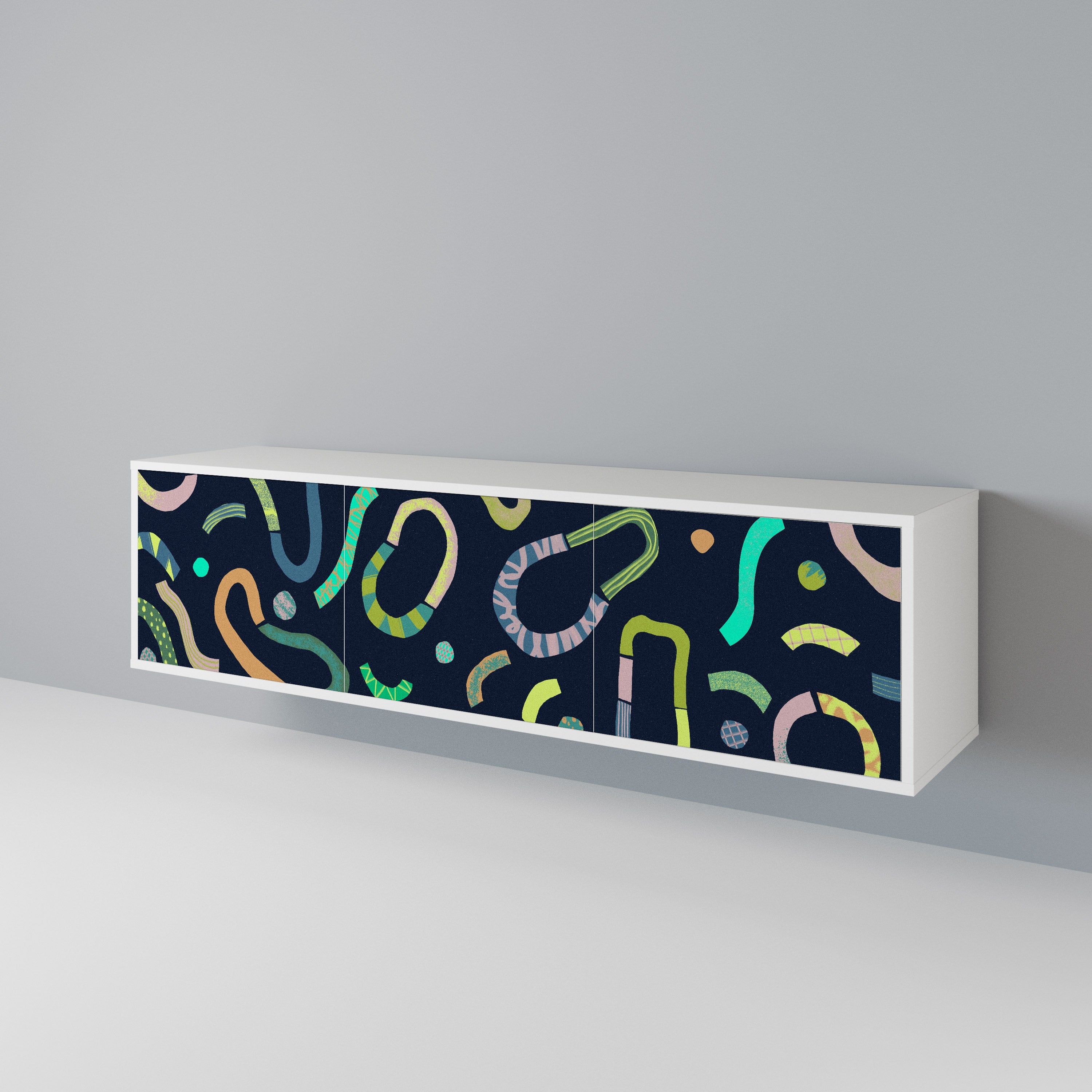 CONTRAST DANCE Mueble de TV de 3 Puertas