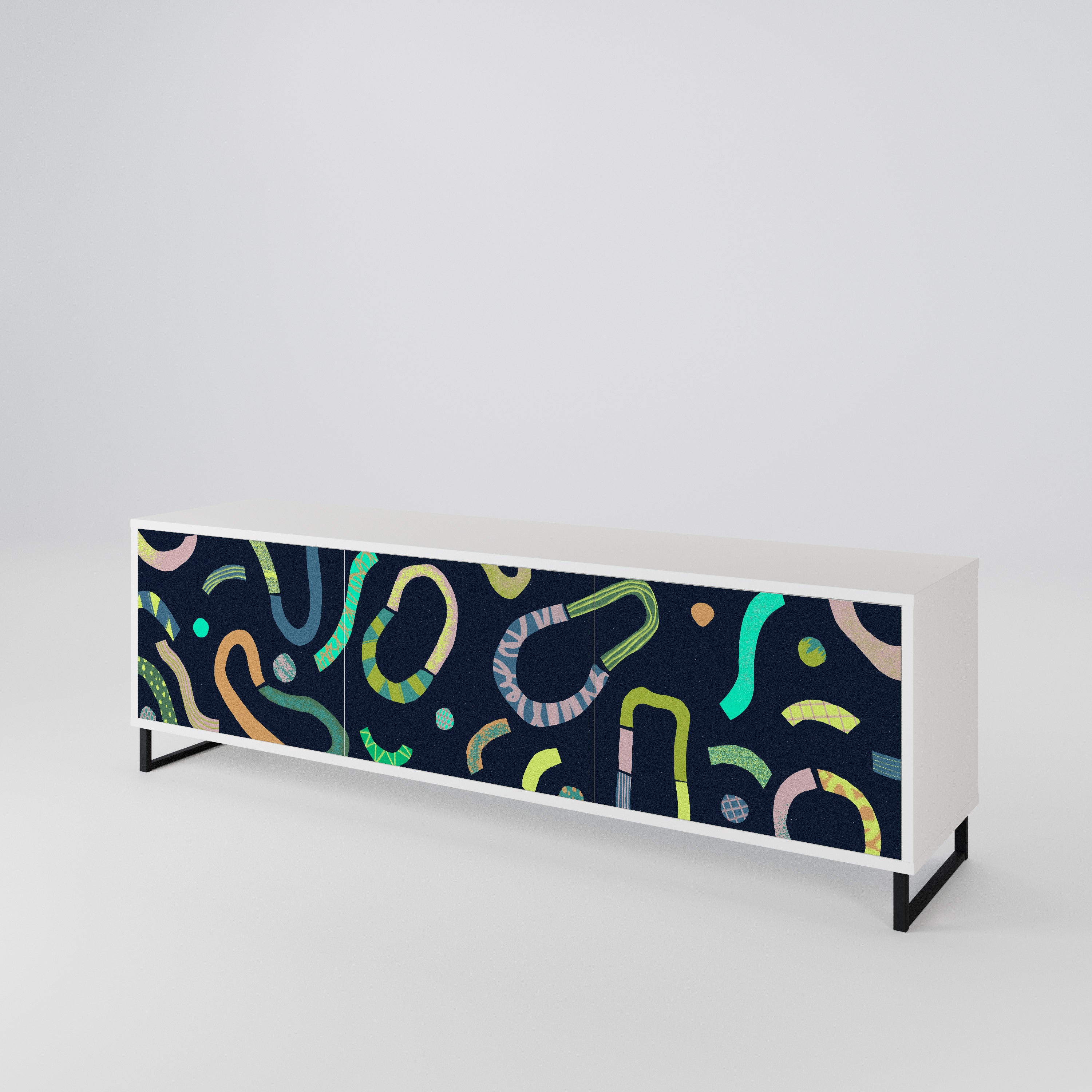 CONTRAST DANCE Mueble de TV de 3 Puertas