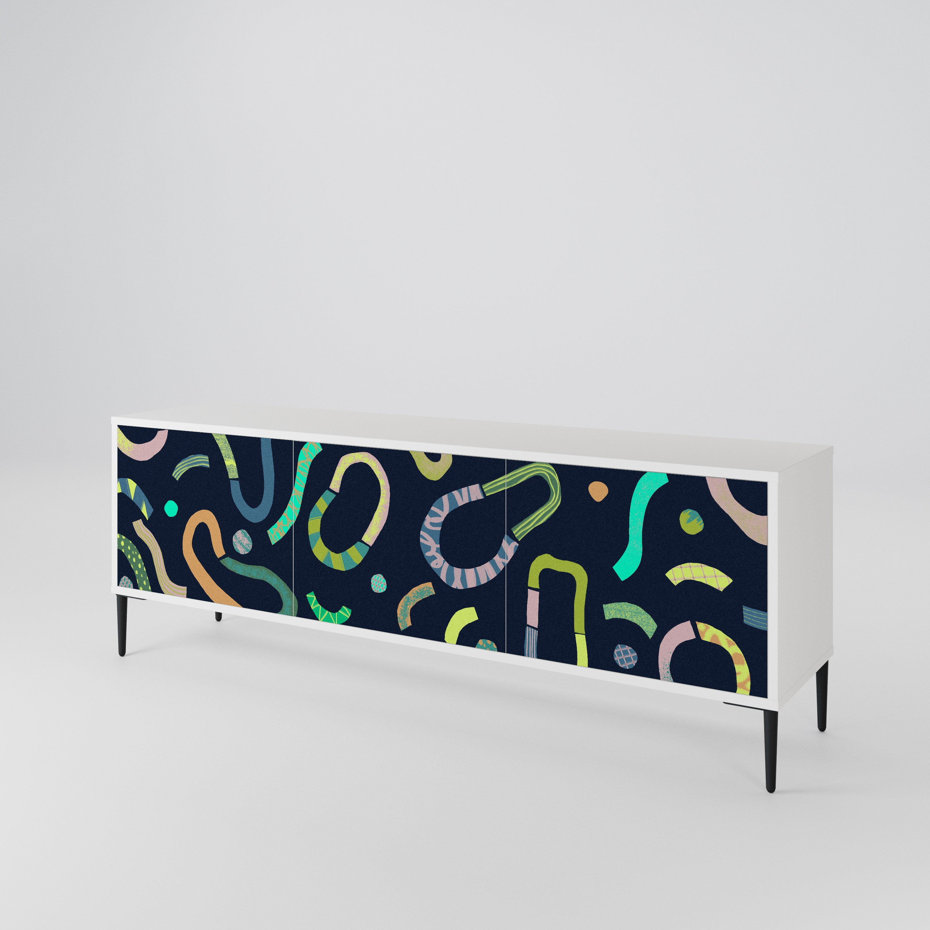 CONTRAST DANCE Mueble de TV de 3 Puertas