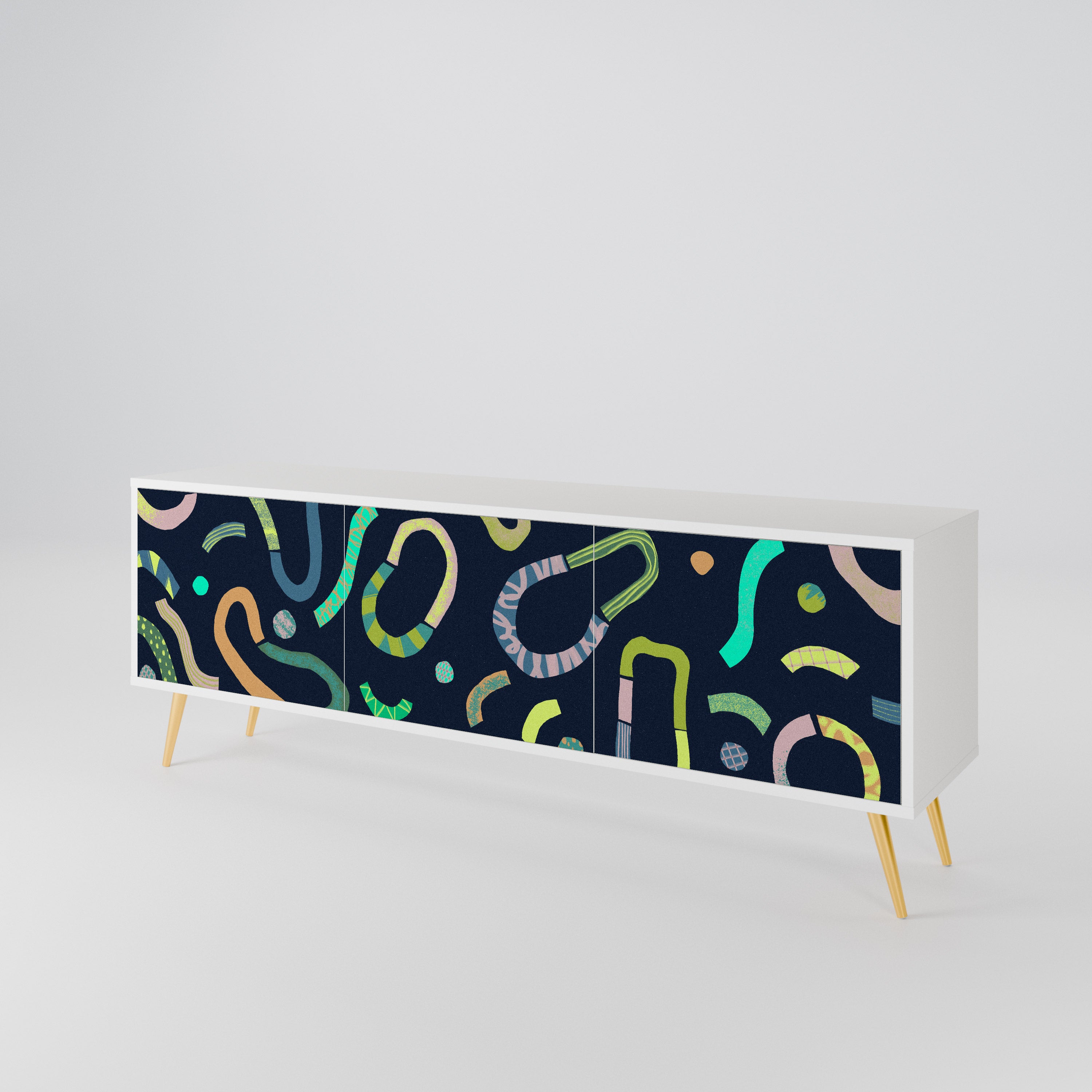 CONTRAST DANCE Mueble de TV de 3 Puertas