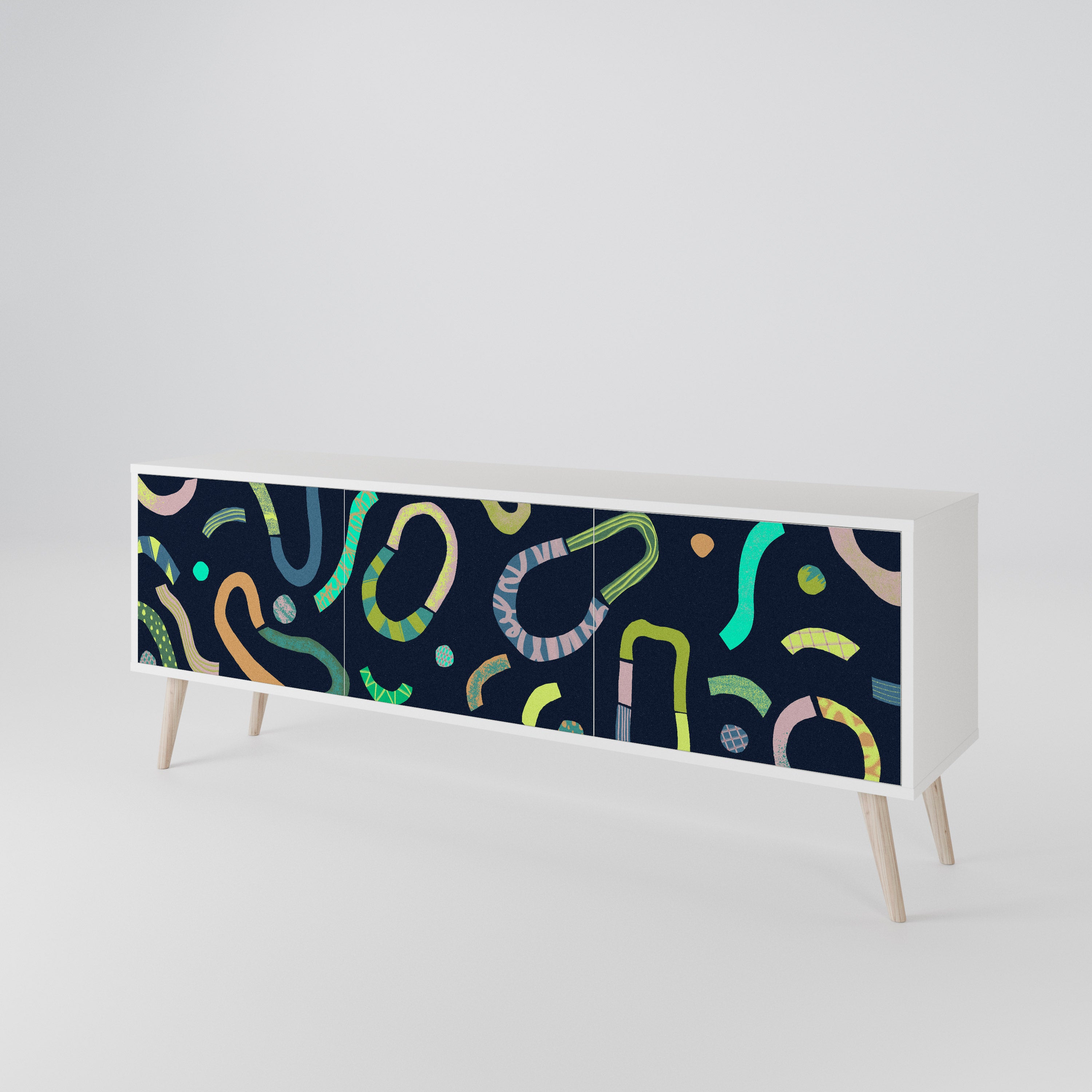 CONTRAST DANCE Mueble de TV de 3 Puertas