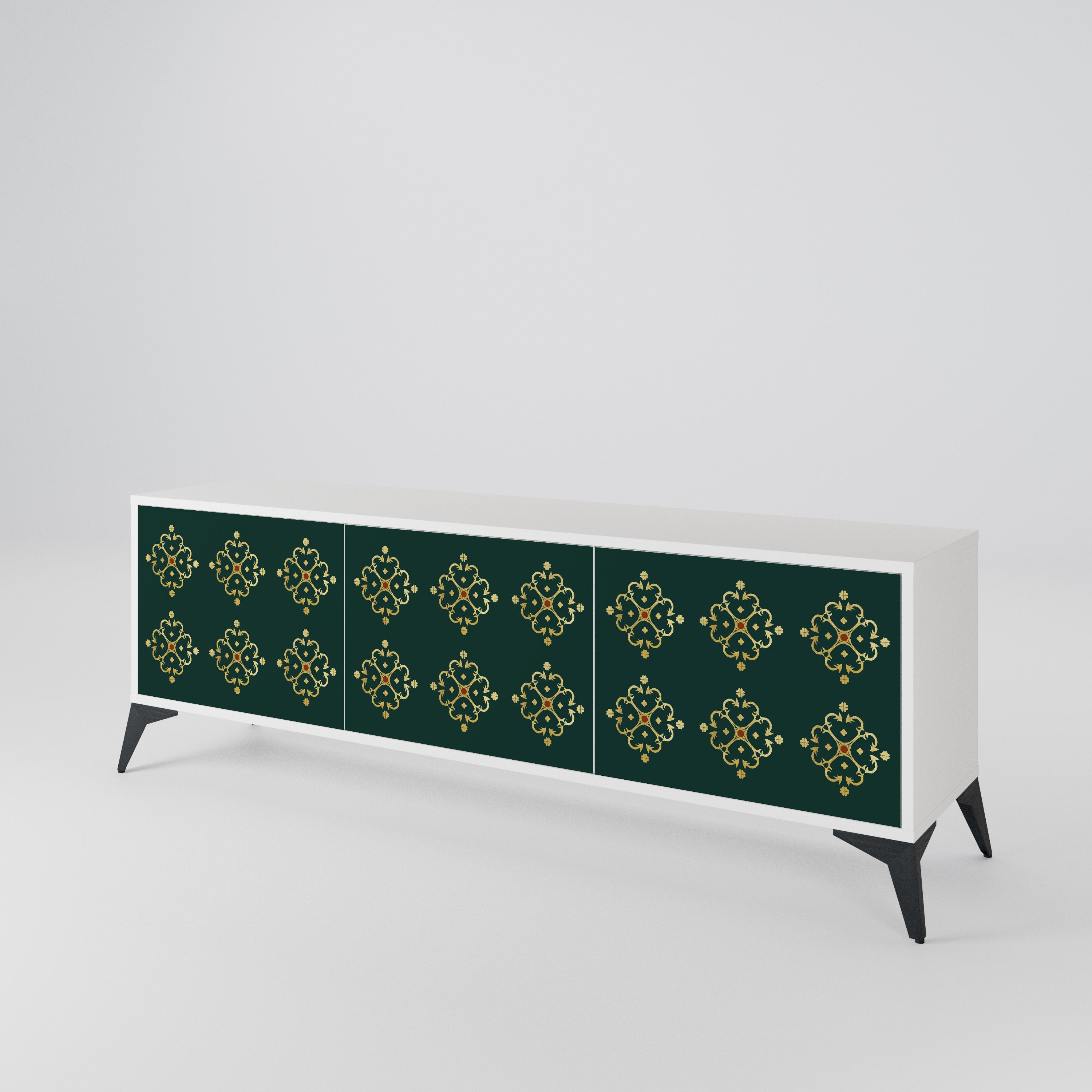 ROYAL MEDALLION Mueble de TV de 3 Puertas