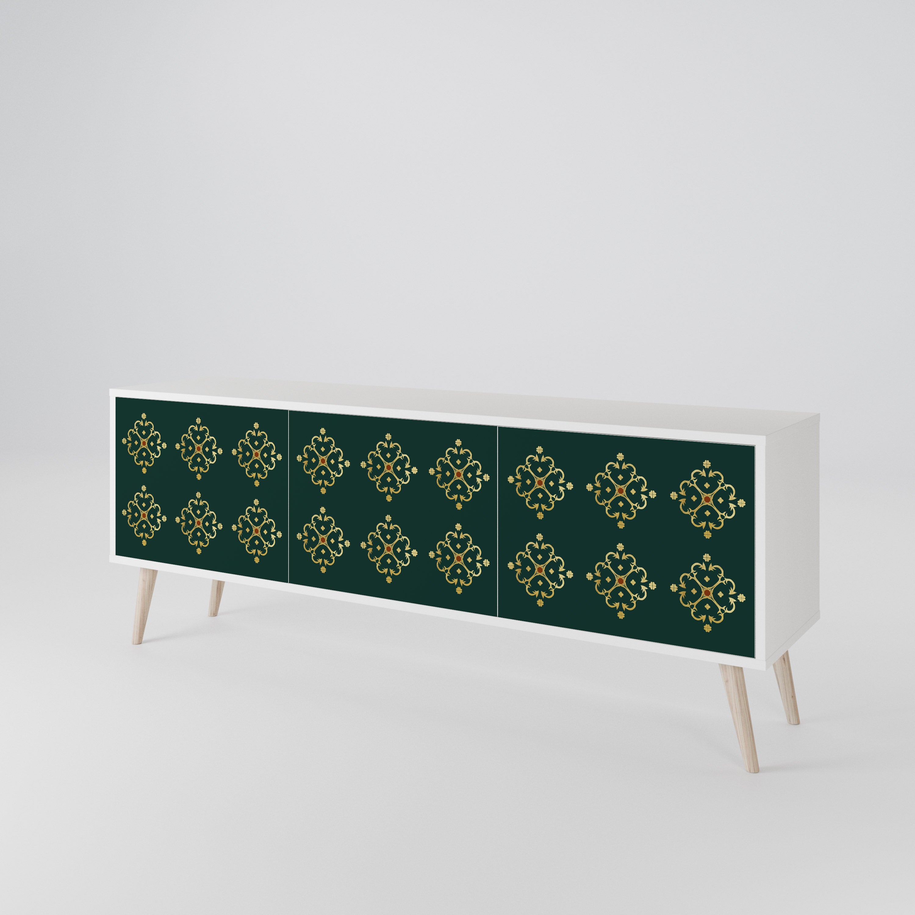 ROYAL MEDALLION Mueble de TV de 3 Puertas