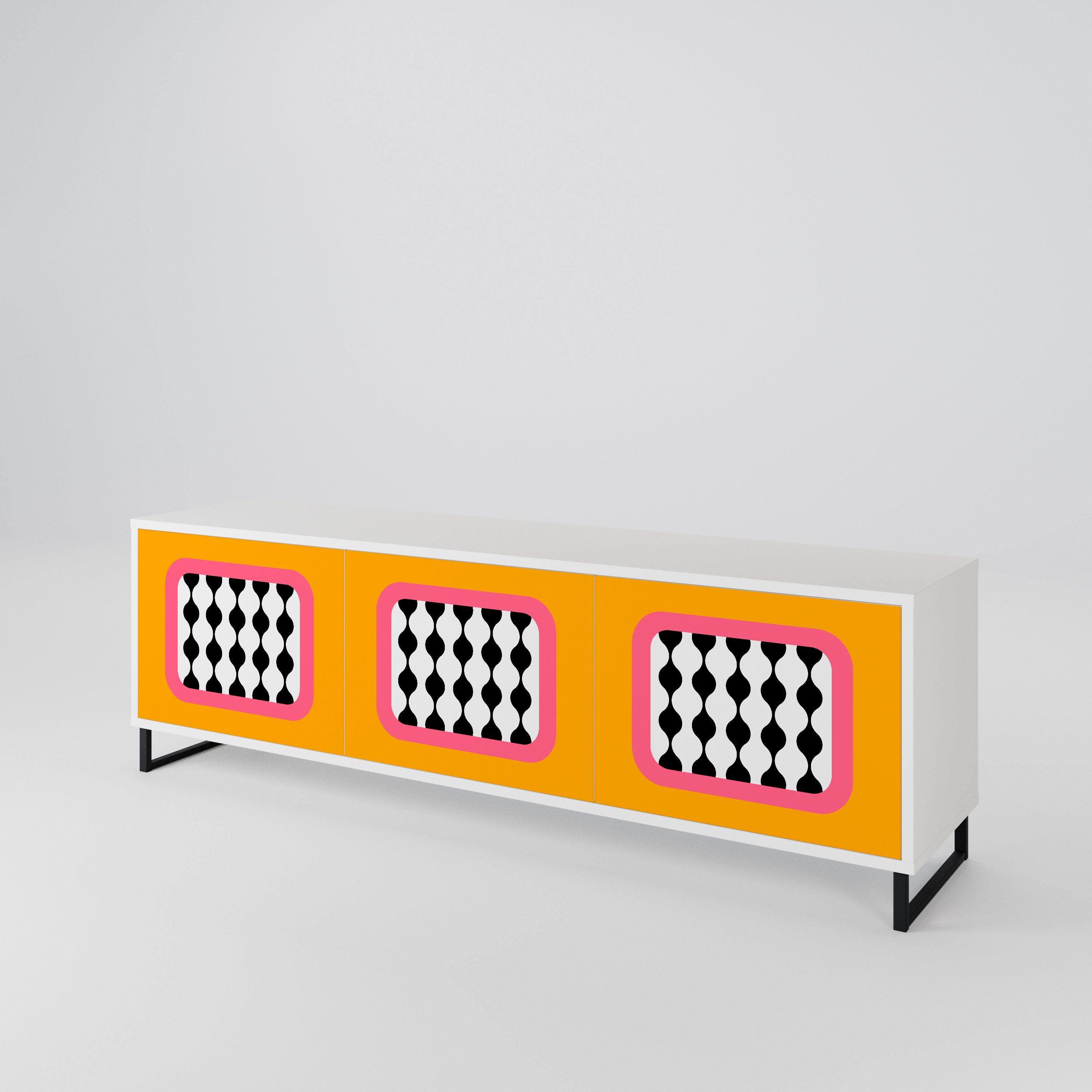 TEARS IN HEAVEN Mueble de TV de 3 Puertas