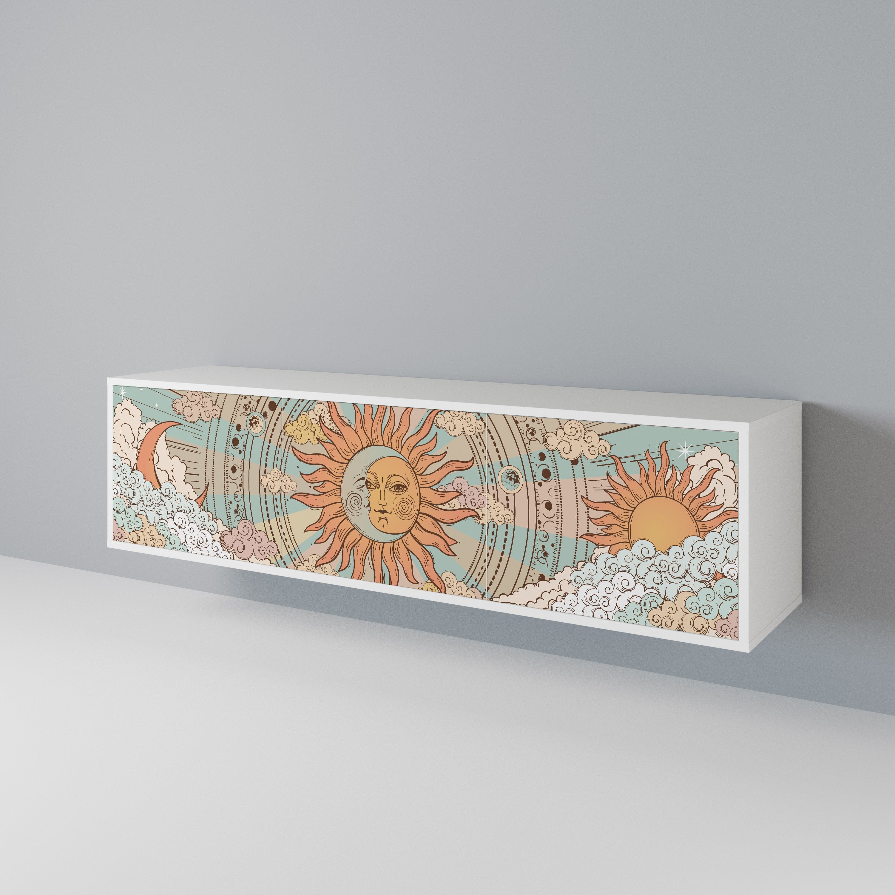 MYSTICAL STRUCTURE Mueble de TV de 3 Puertas
