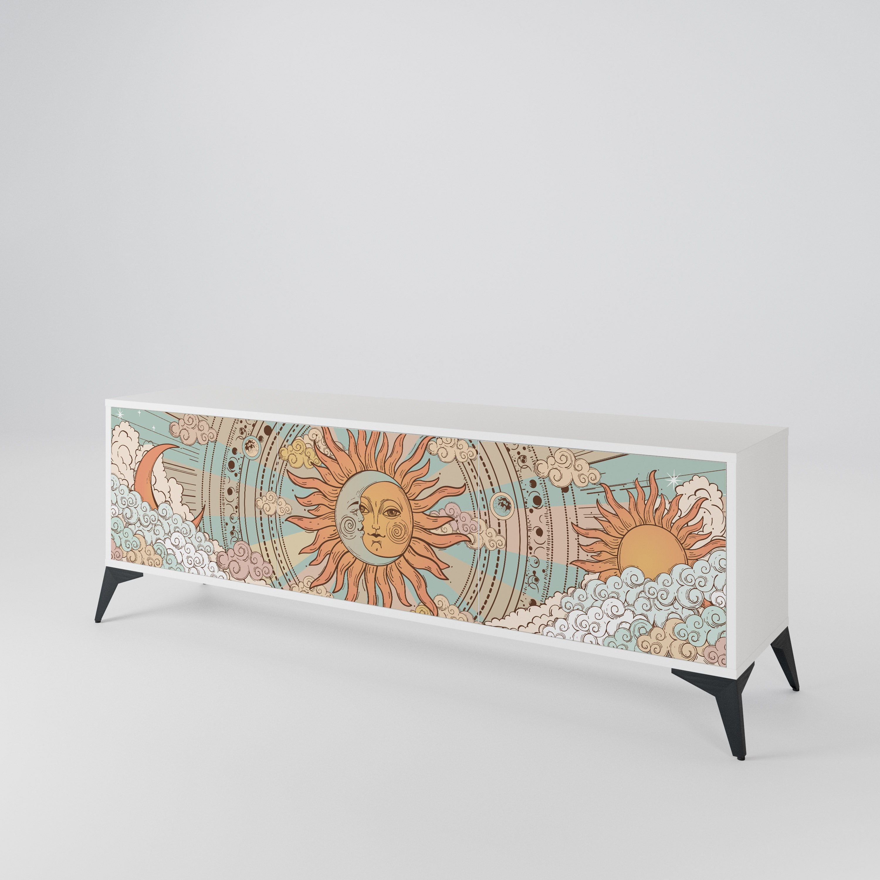 MYSTICAL STRUCTURE Mueble de TV de 3 Puertas