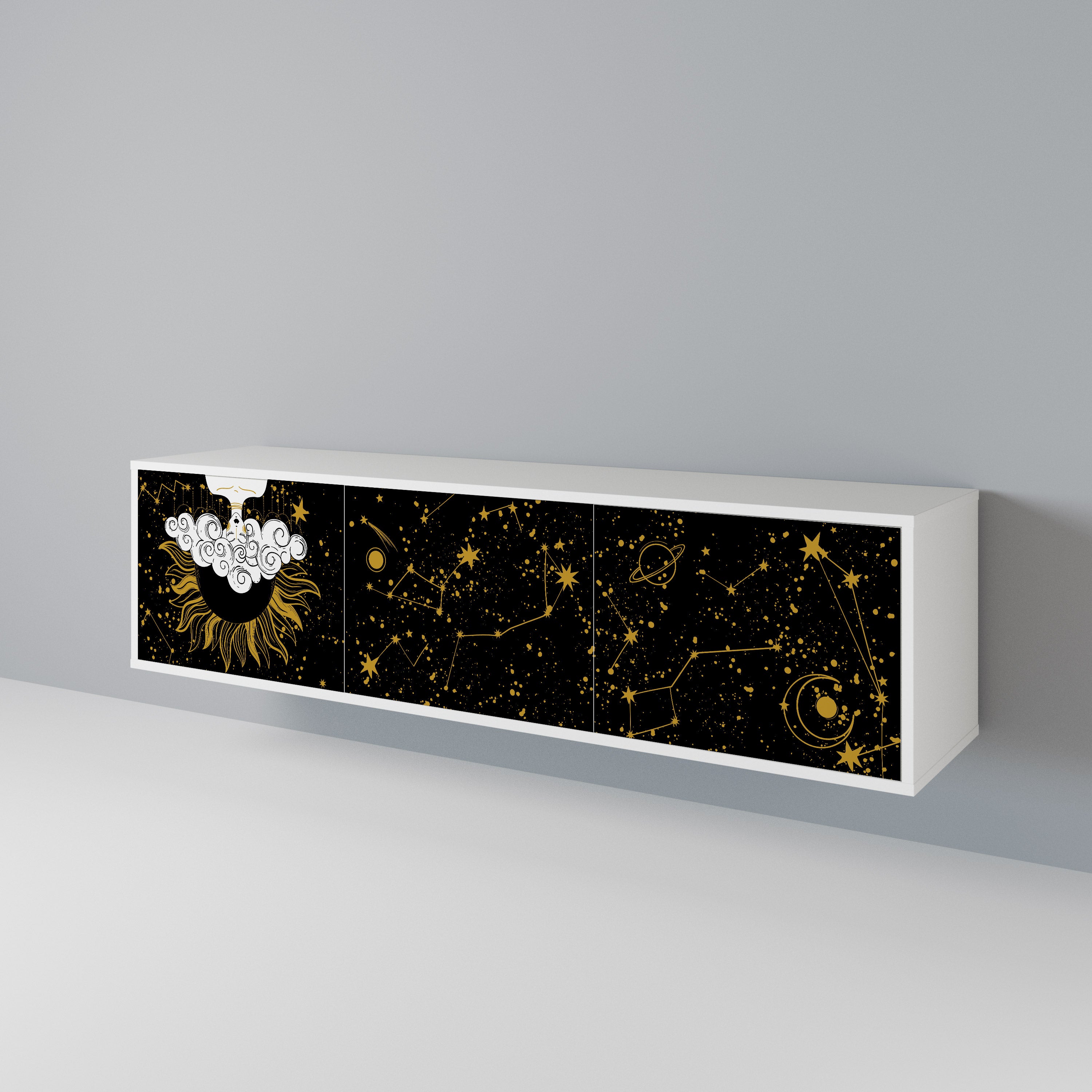 STELLAR CONSTELLATIONS Mueble de TV de 3 Puertas