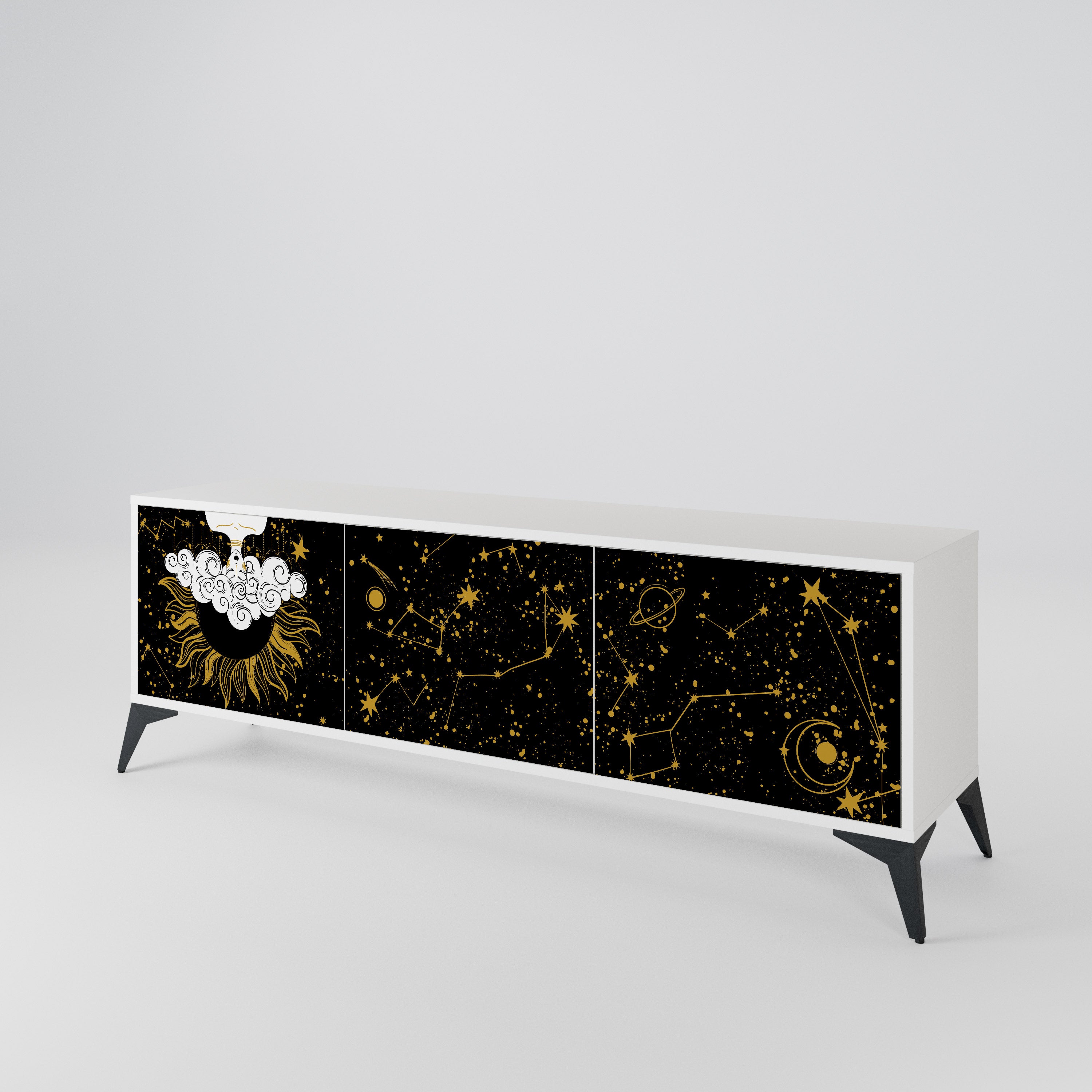 STELLAR CONSTELLATIONS Mueble de TV de 3 Puertas