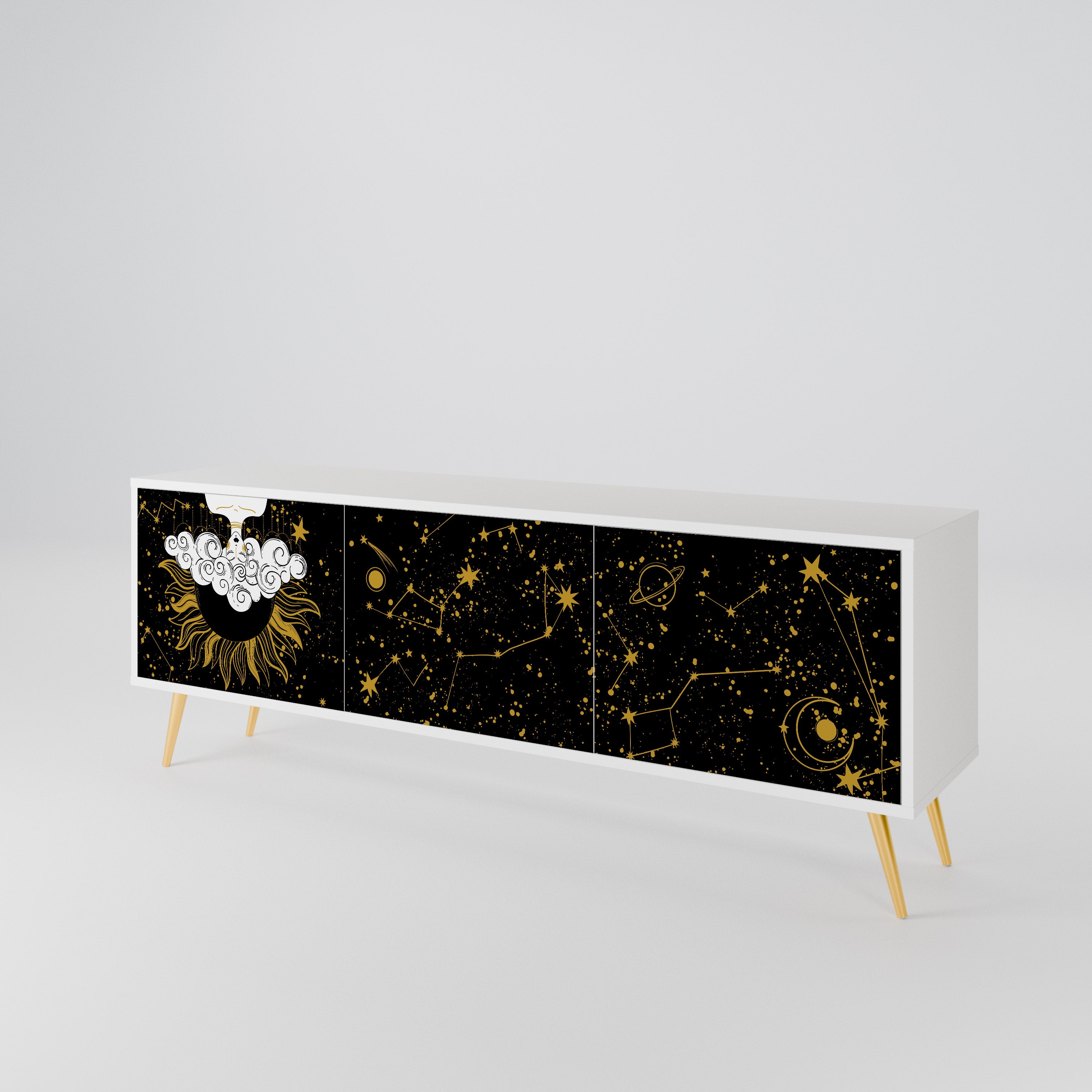 STELLAR CONSTELLATIONS Mueble de TV de 3 Puertas