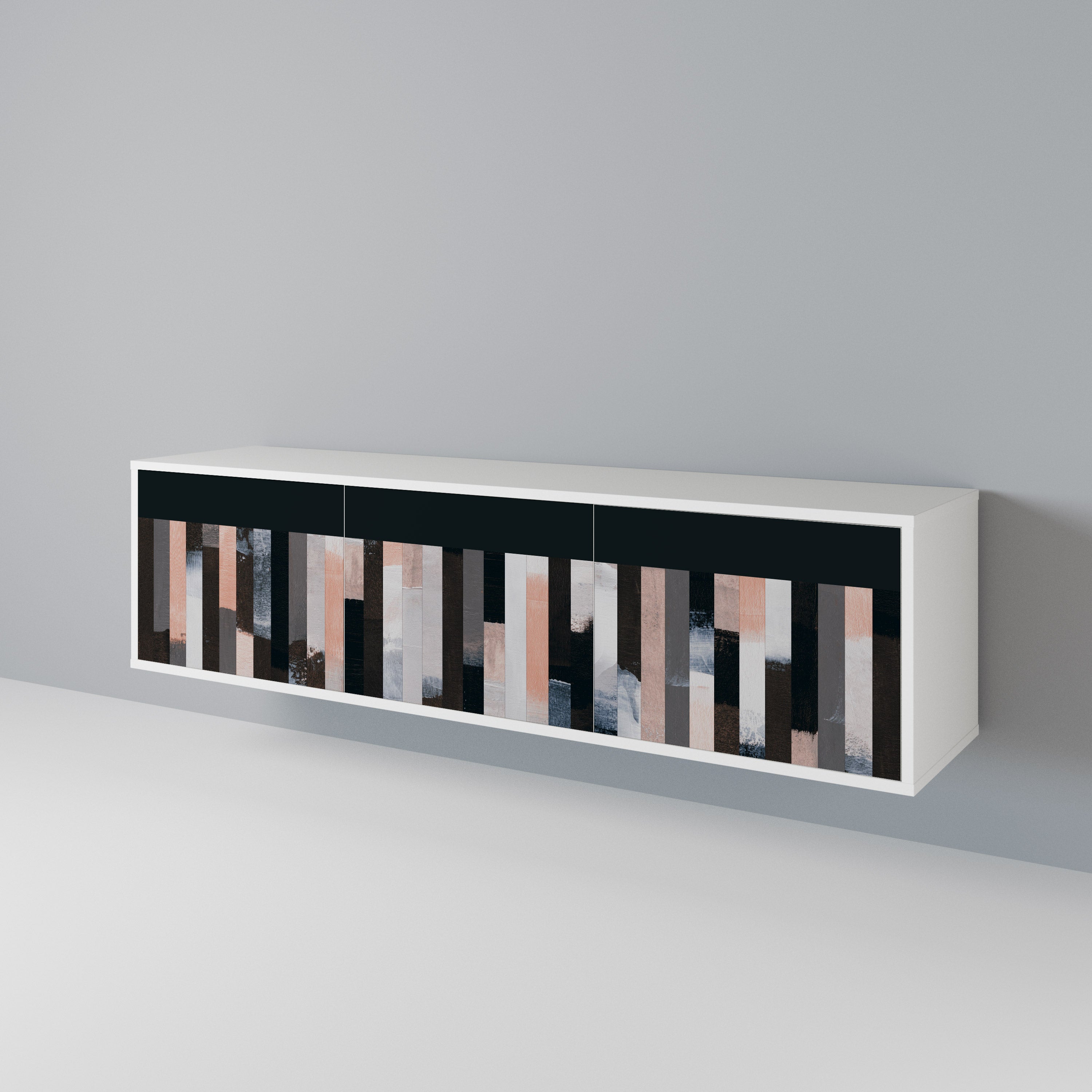 COLLAGE OF RECTANGLES Mueble de TV de 3 Puertas