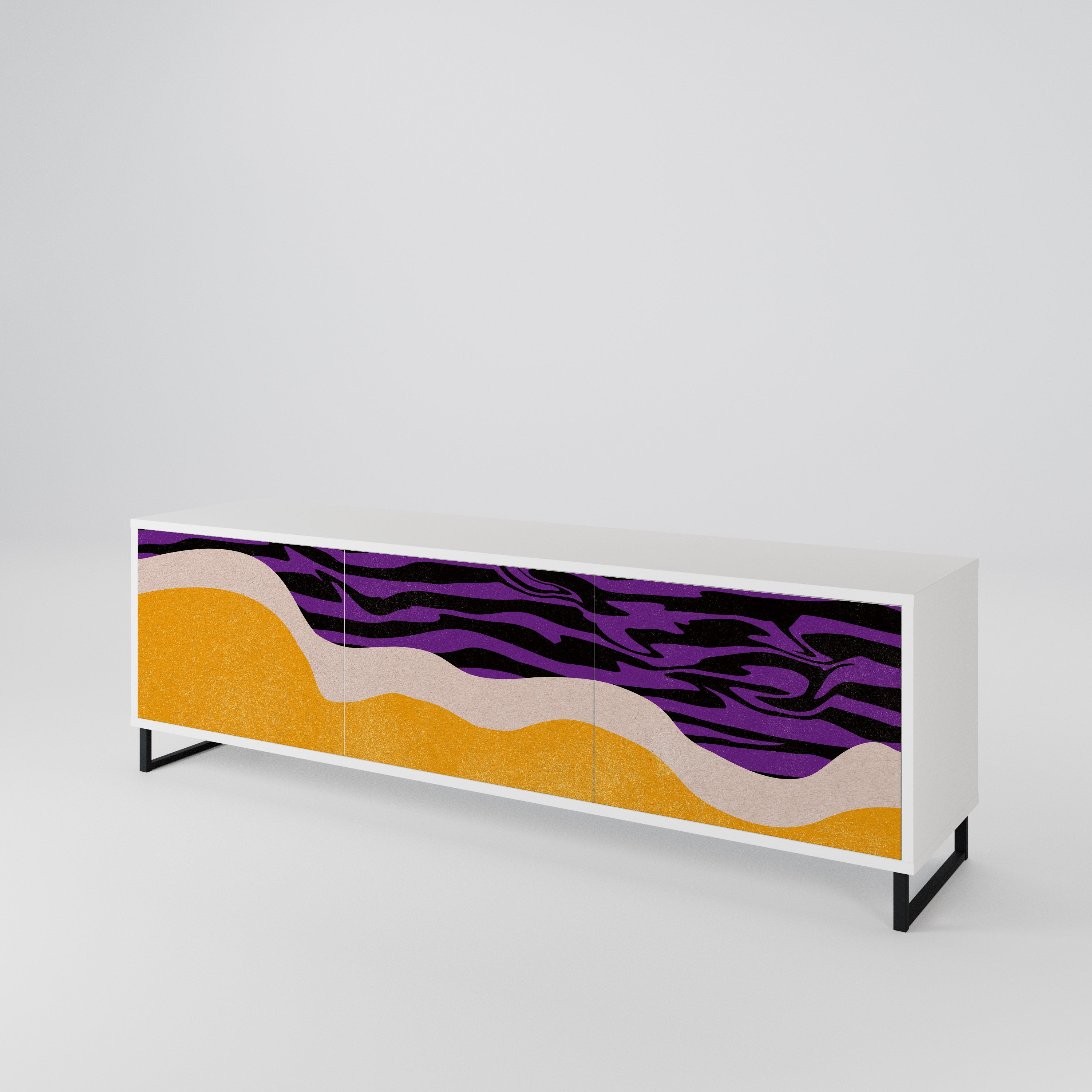 INDEPENDENT BORDER Mueble de TV de 3 Puertas