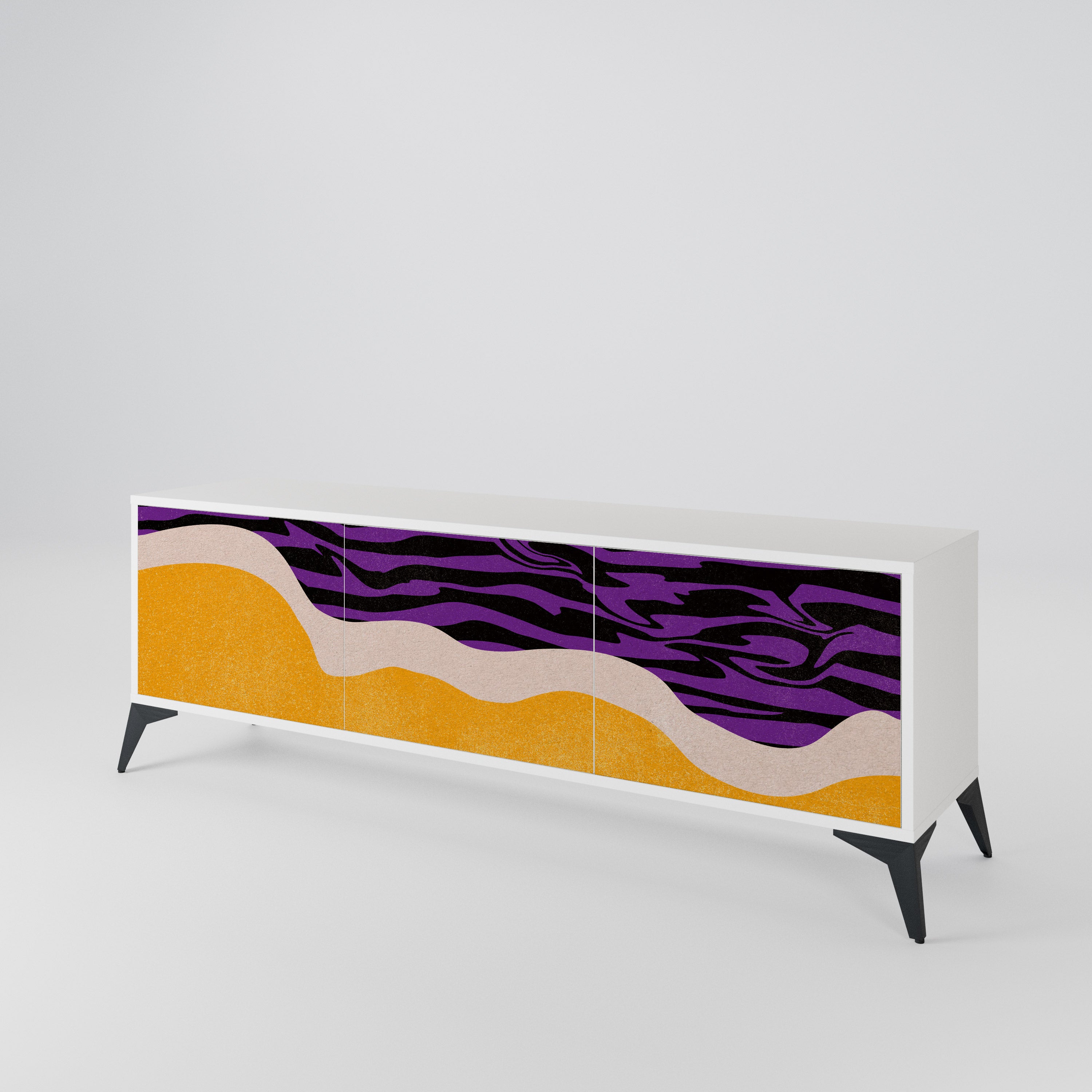 INDEPENDENT BORDER Mueble de TV de 3 Puertas