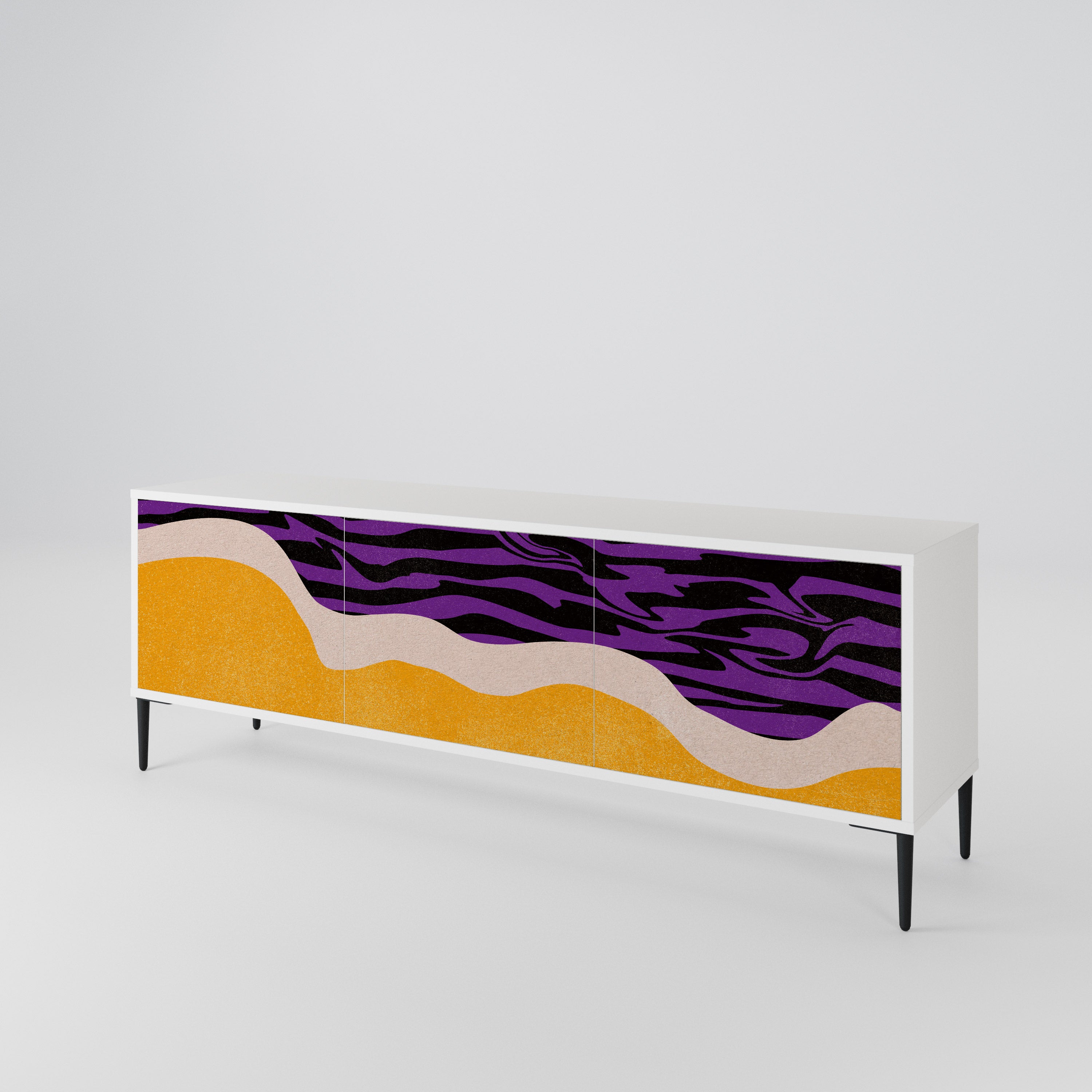 INDEPENDENT BORDER Mueble de TV de 3 Puertas