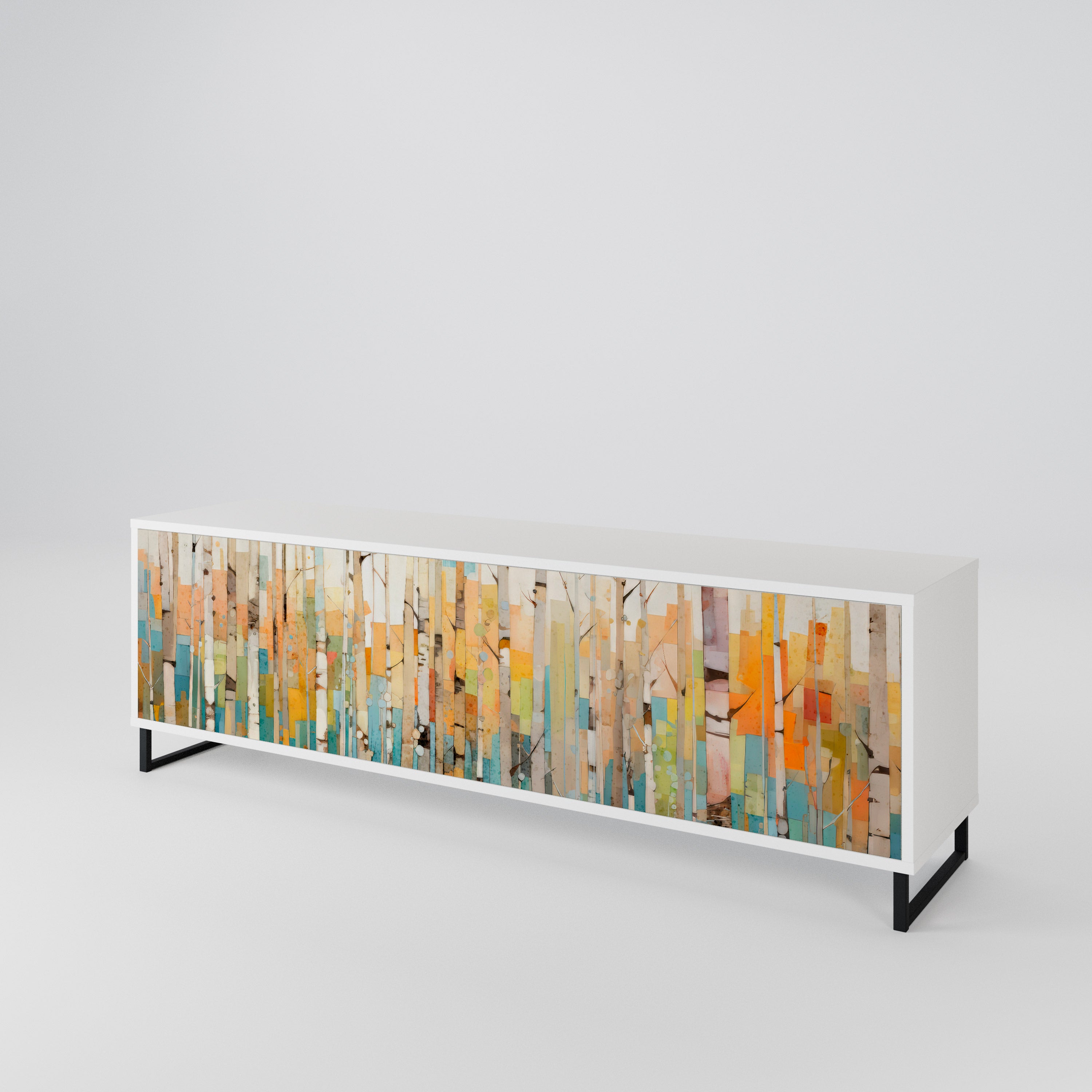BIRCH KALEIDOSCOPE Mueble de TV de 3 Puertas