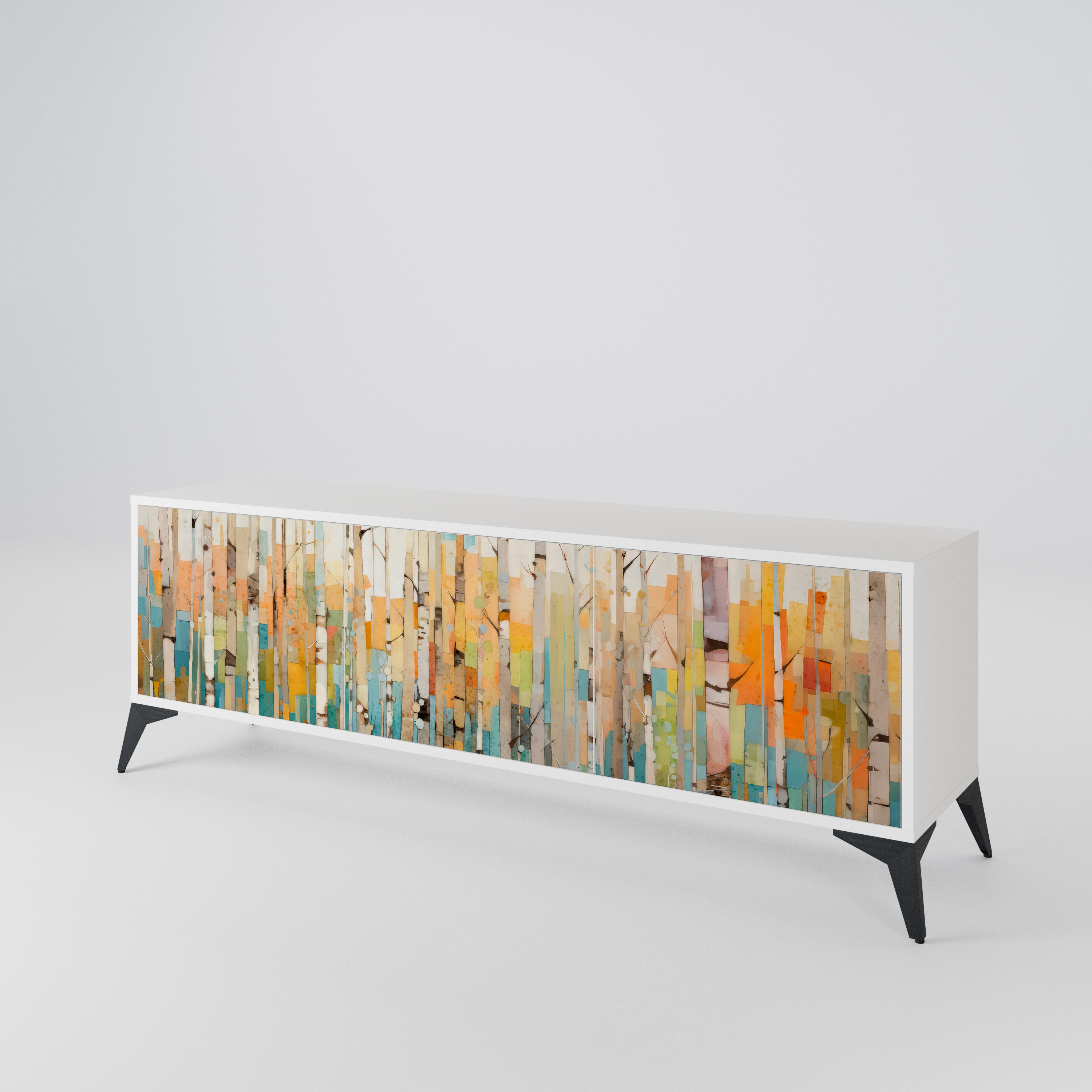 BIRCH KALEIDOSCOPE Mueble de TV de 3 Puertas