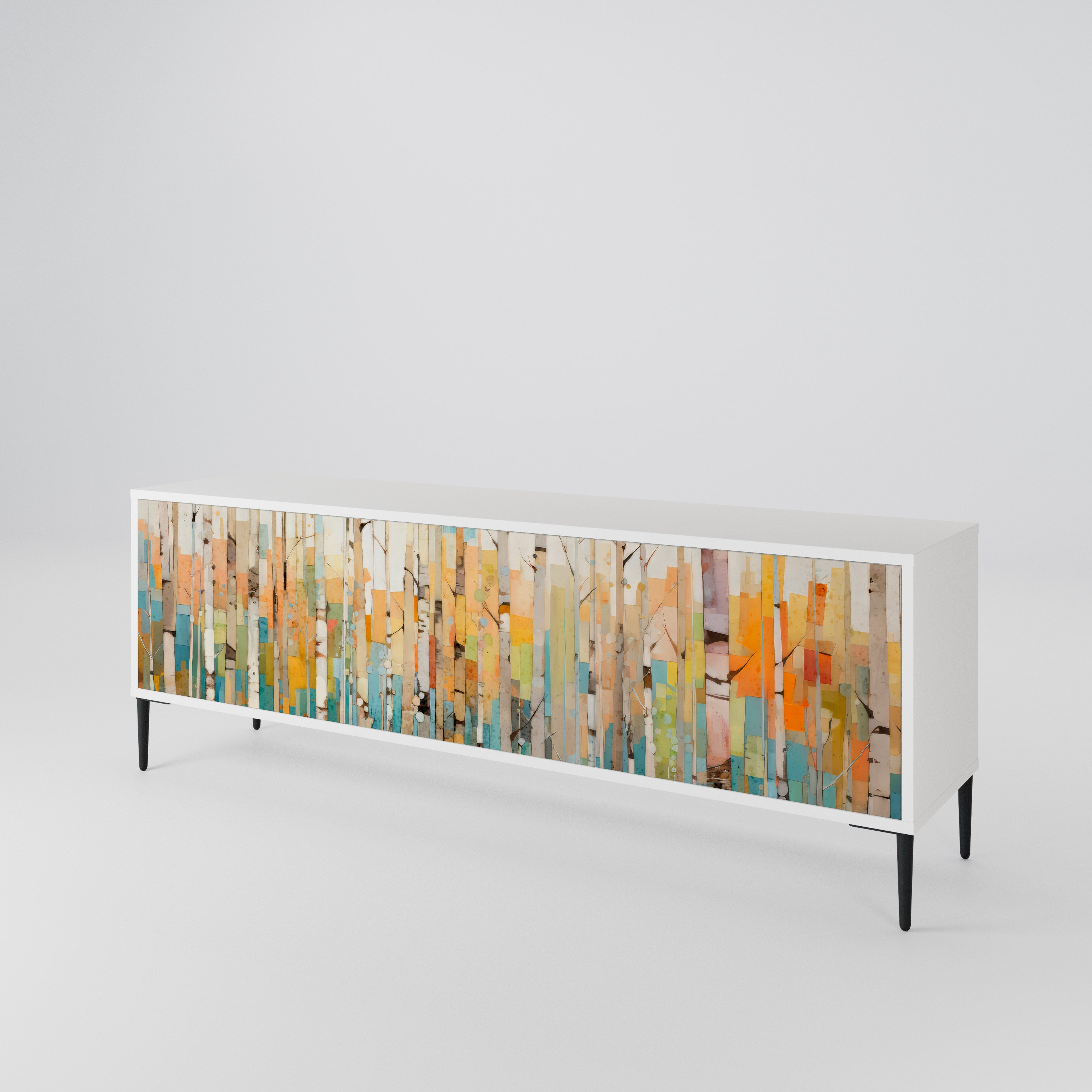 BIRCH KALEIDOSCOPE Mueble de TV de 3 Puertas