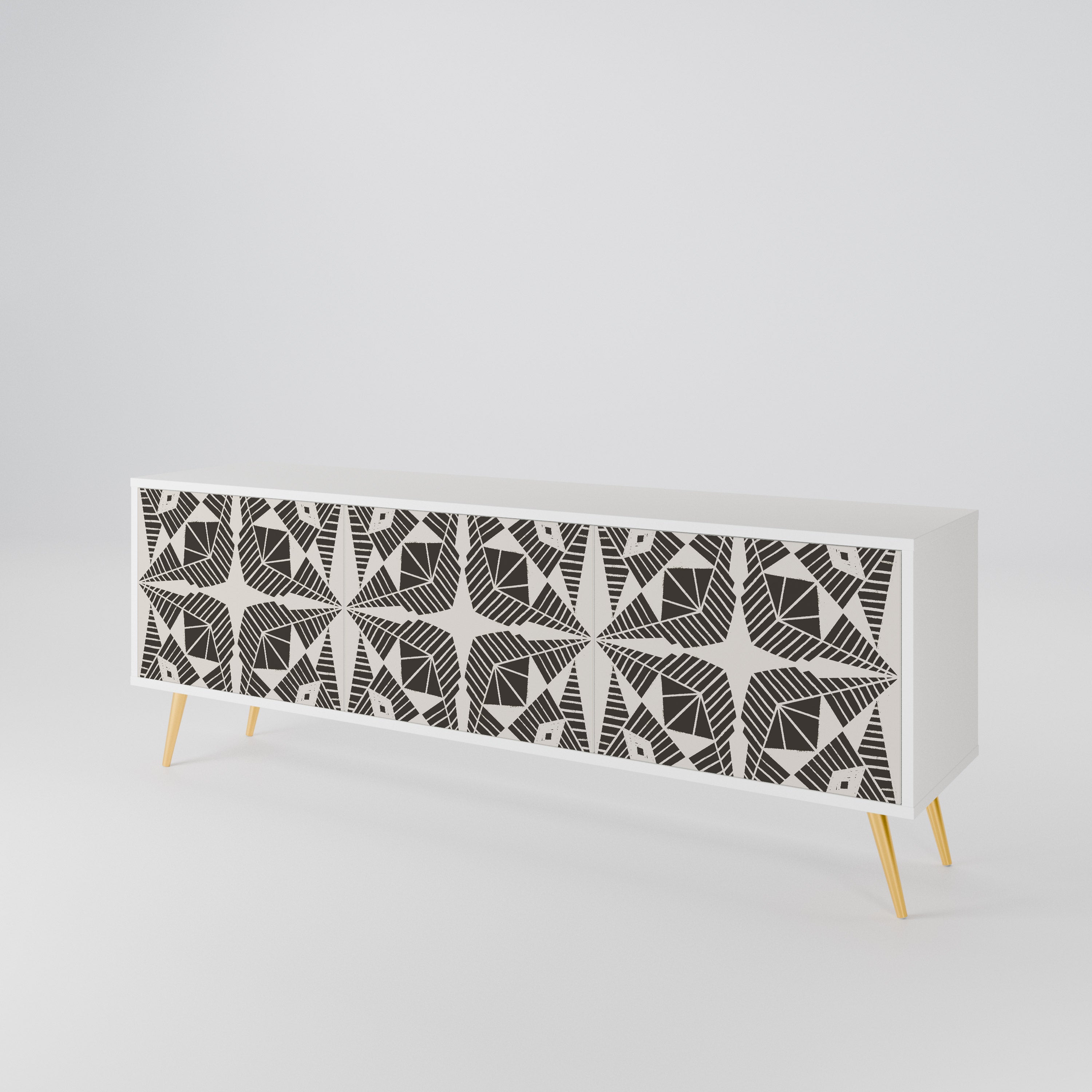 MONOCHROME NEXUS Mueble de TV de 3 Puertas