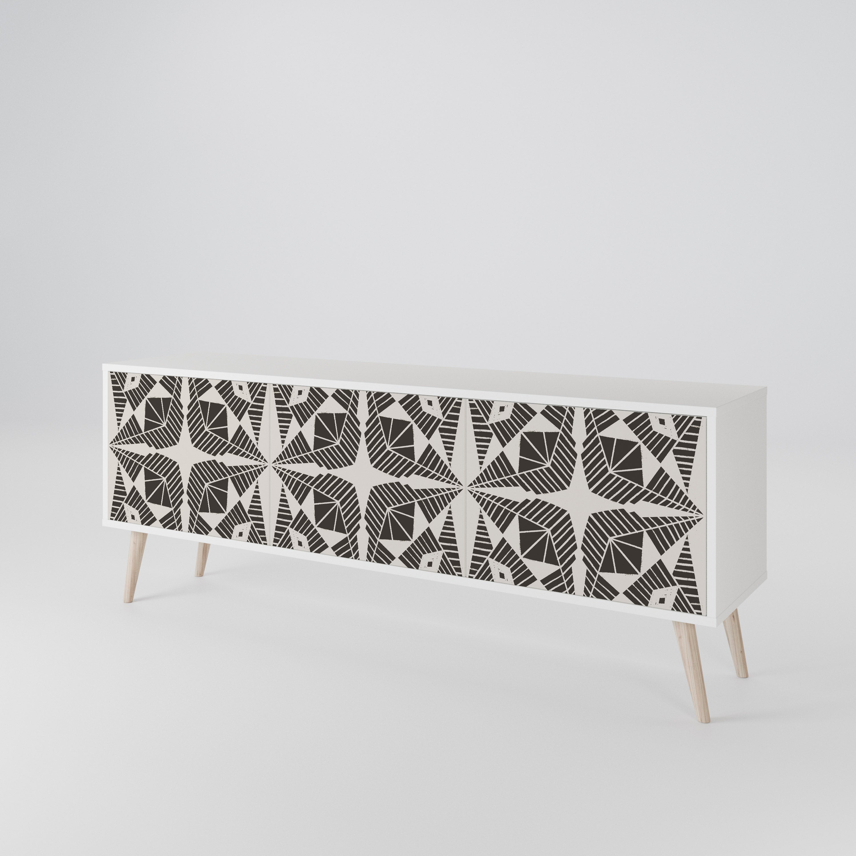 MONOCHROME NEXUS Mueble de TV de 3 Puertas