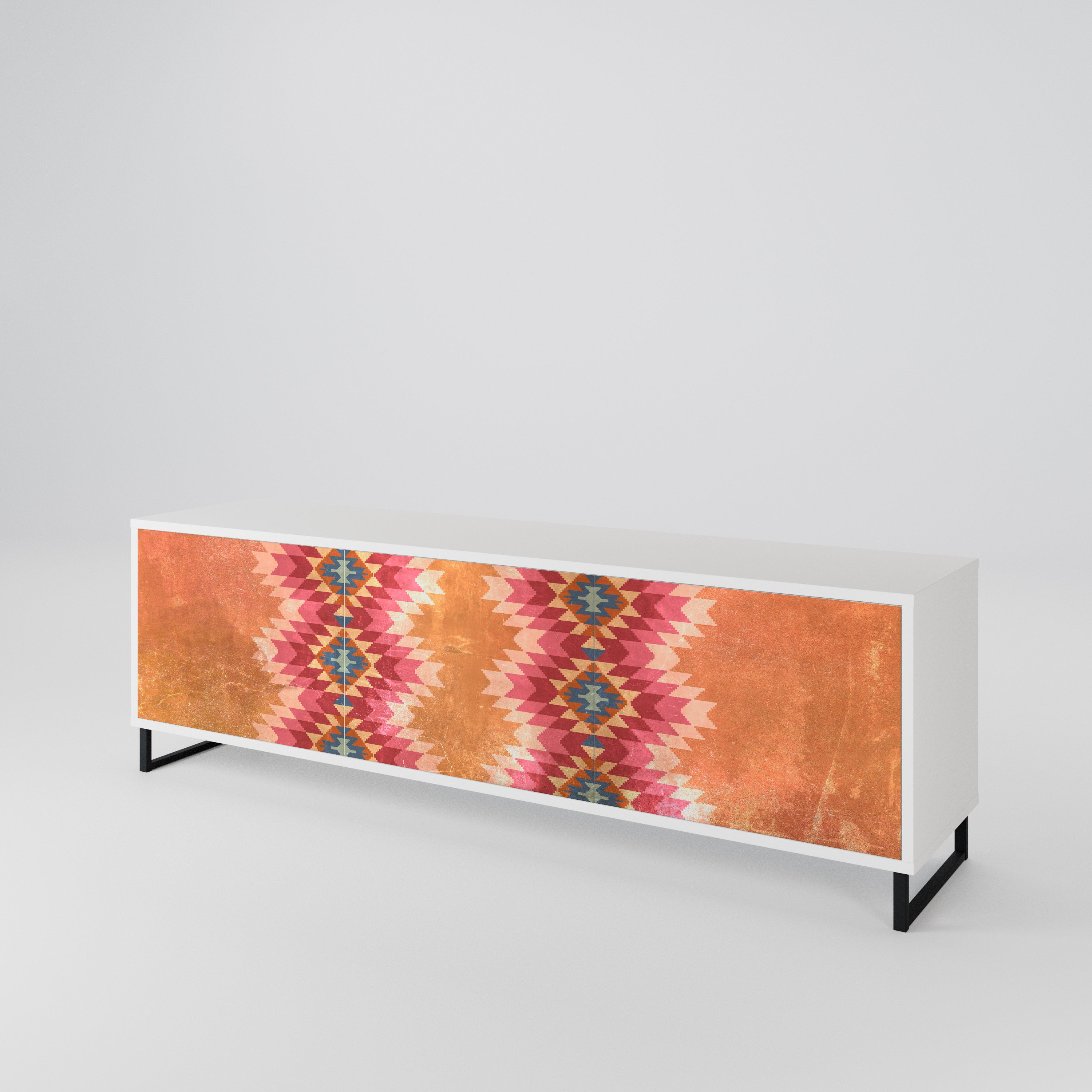 INDIAN FOLK Mueble de TV de 3 Puertas