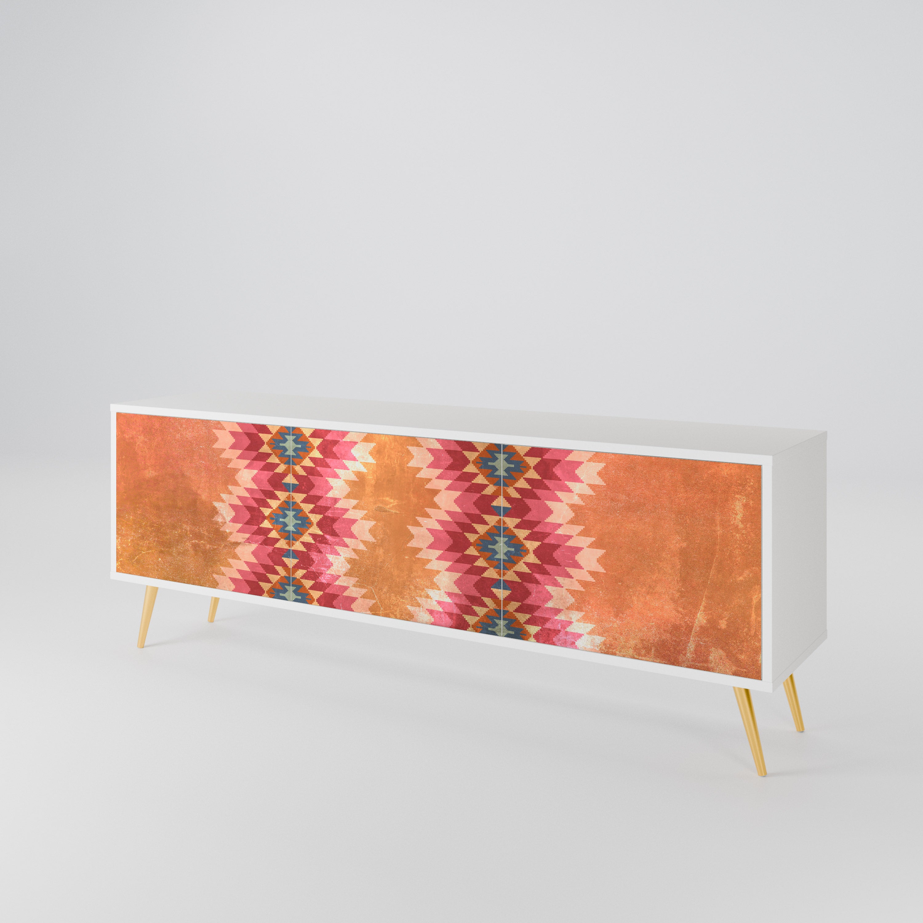 INDIAN FOLK Mueble de TV de 3 Puertas