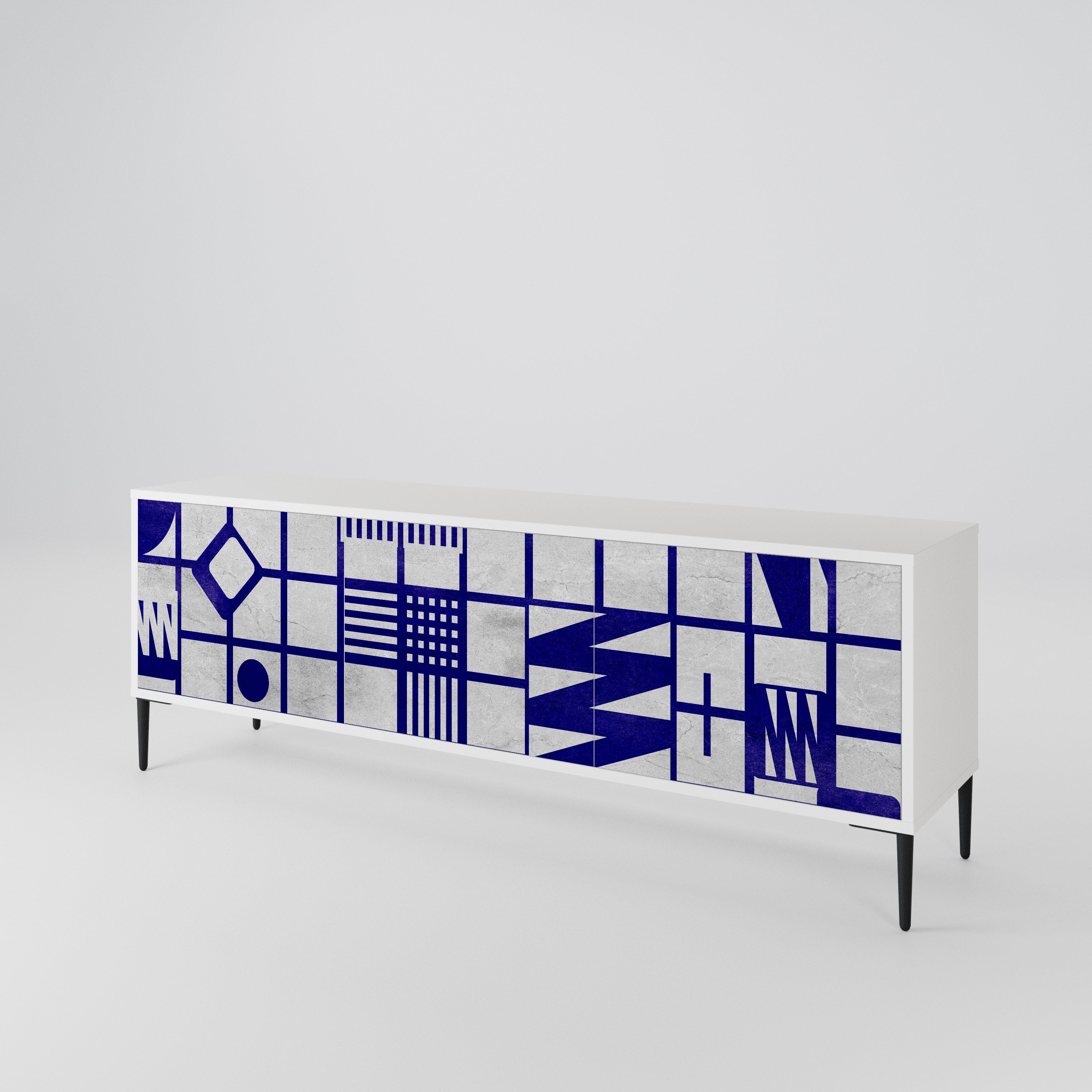 THE RIGHT PLACES Mueble de TV de 3 Puertas