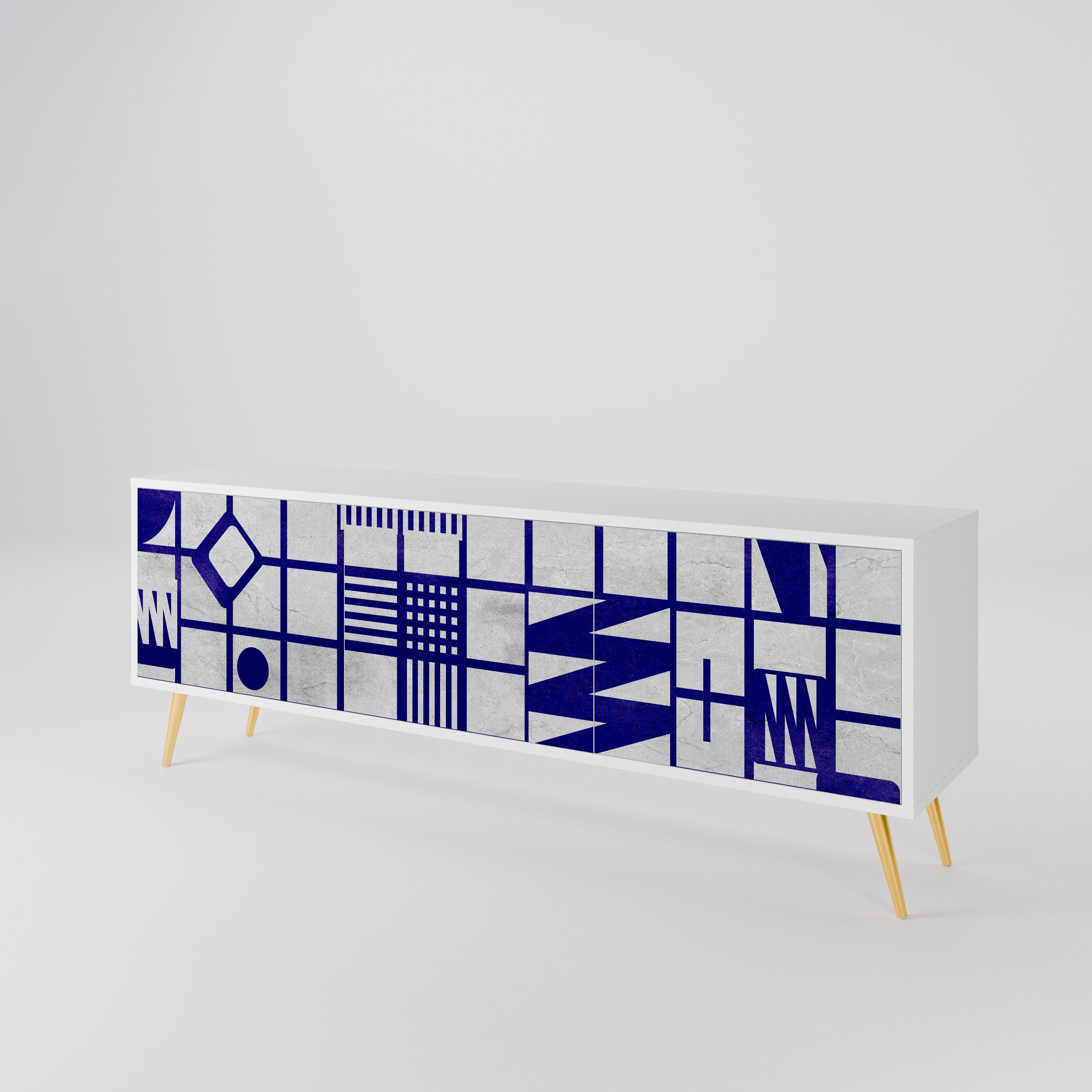 THE RIGHT PLACES Mueble de TV de 3 Puertas