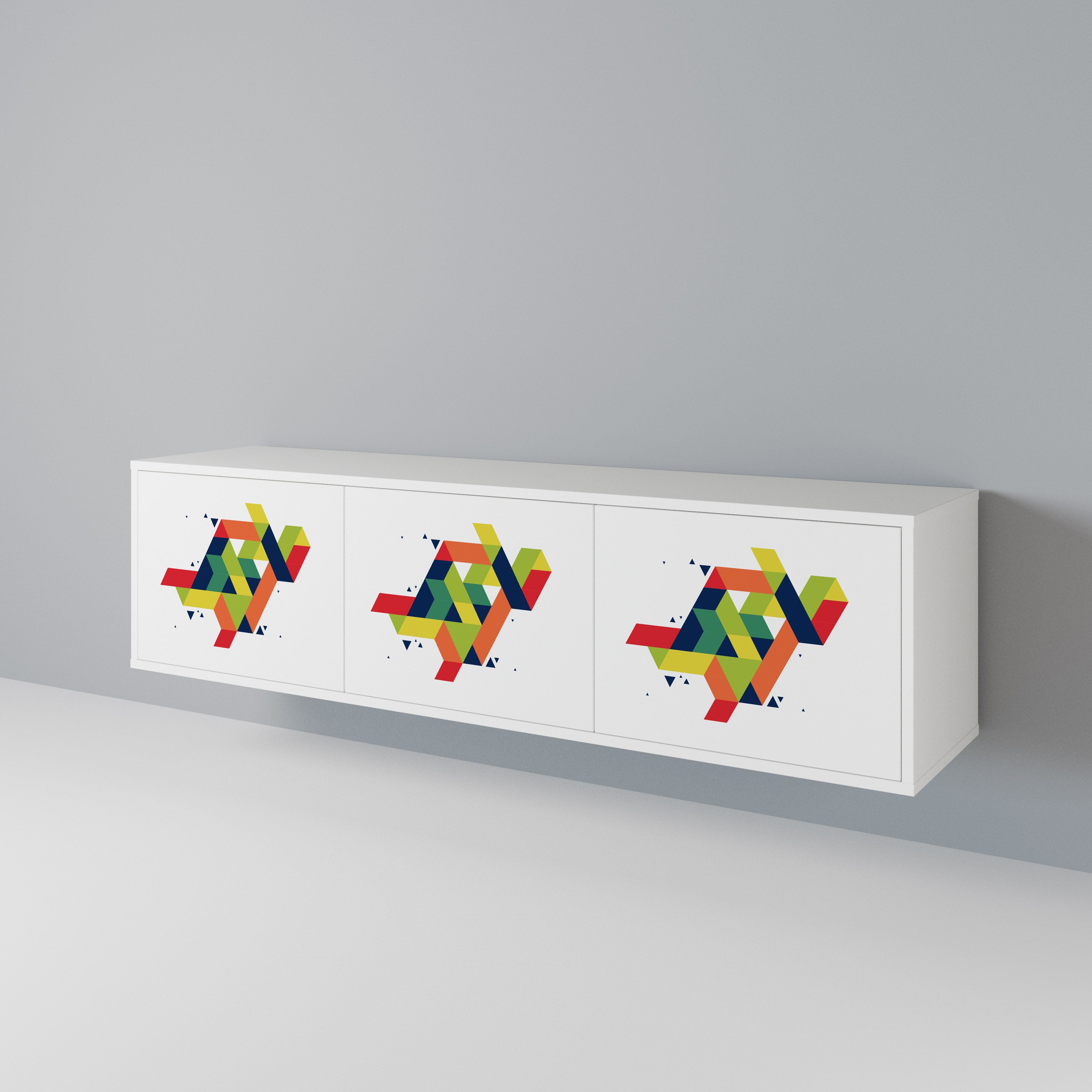 FUTURE SIGN Mueble de TV de 3 Puertas