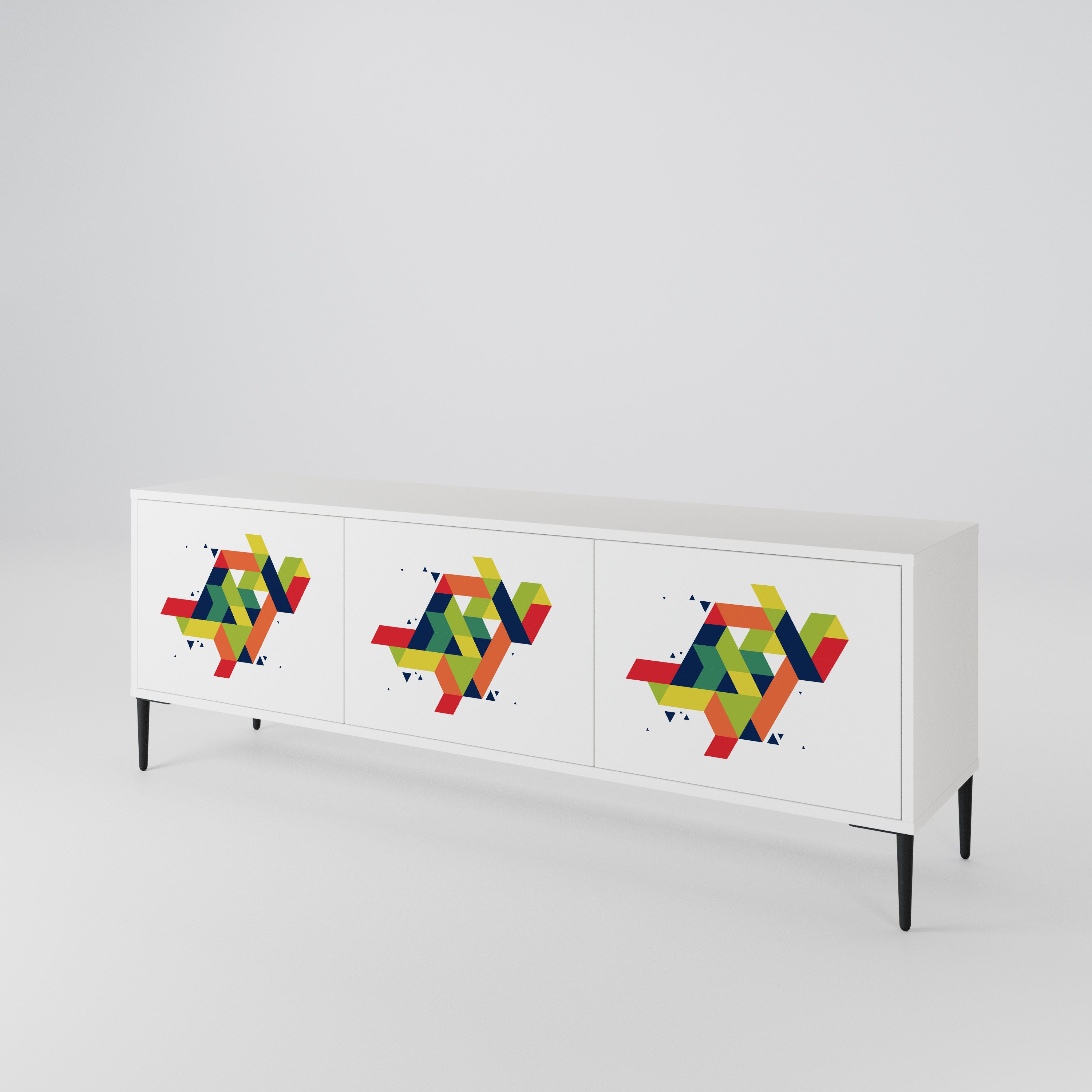 FUTURE SIGN Mueble de TV de 3 Puertas