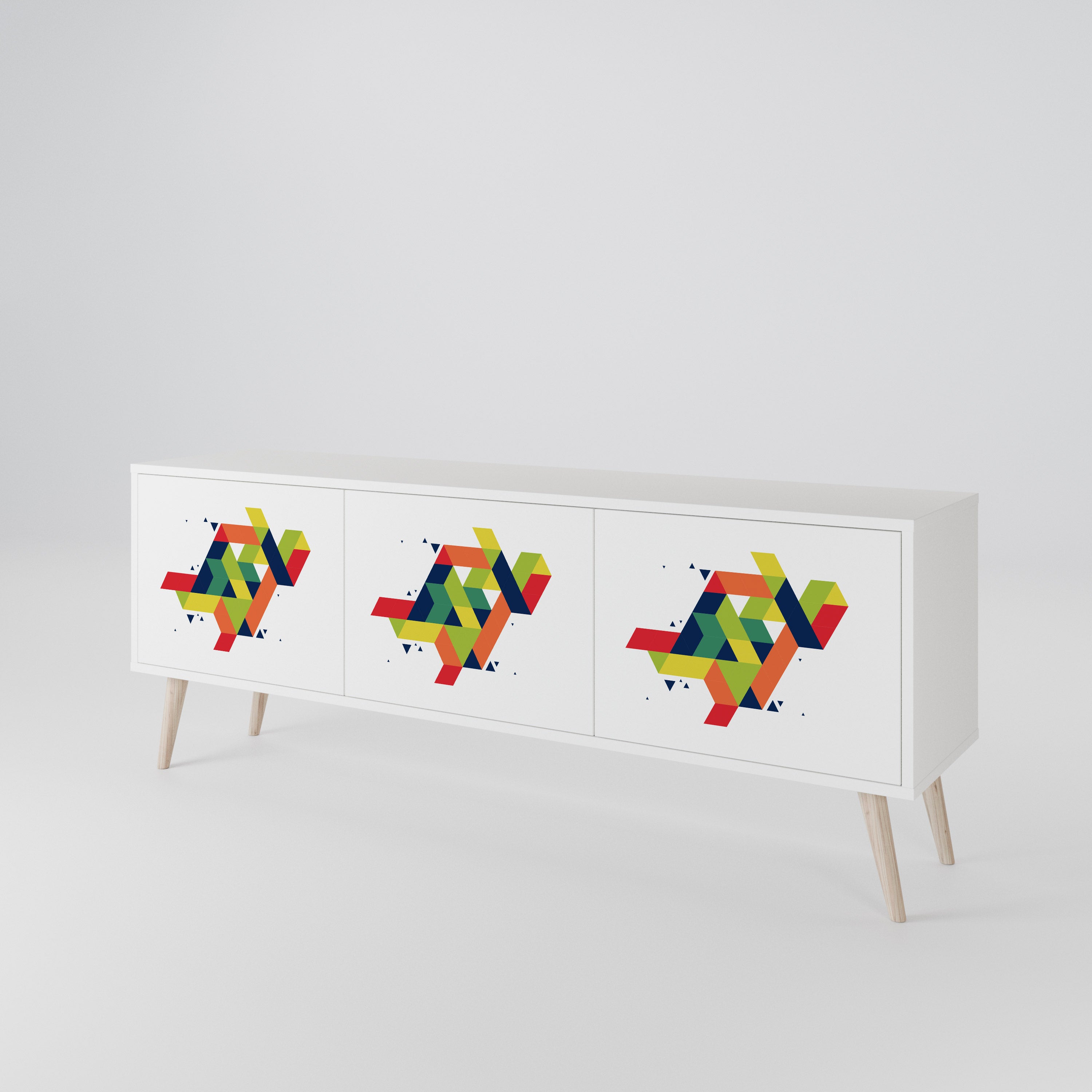 FUTURE SIGN Mueble de TV de 3 Puertas